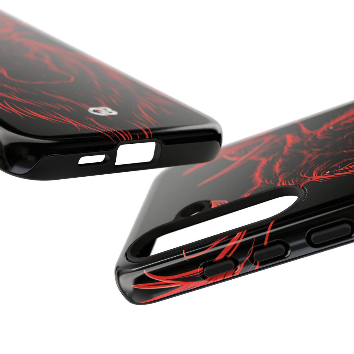 Crimson Horizon Moose · Tough Phone Case for Samsung · Black