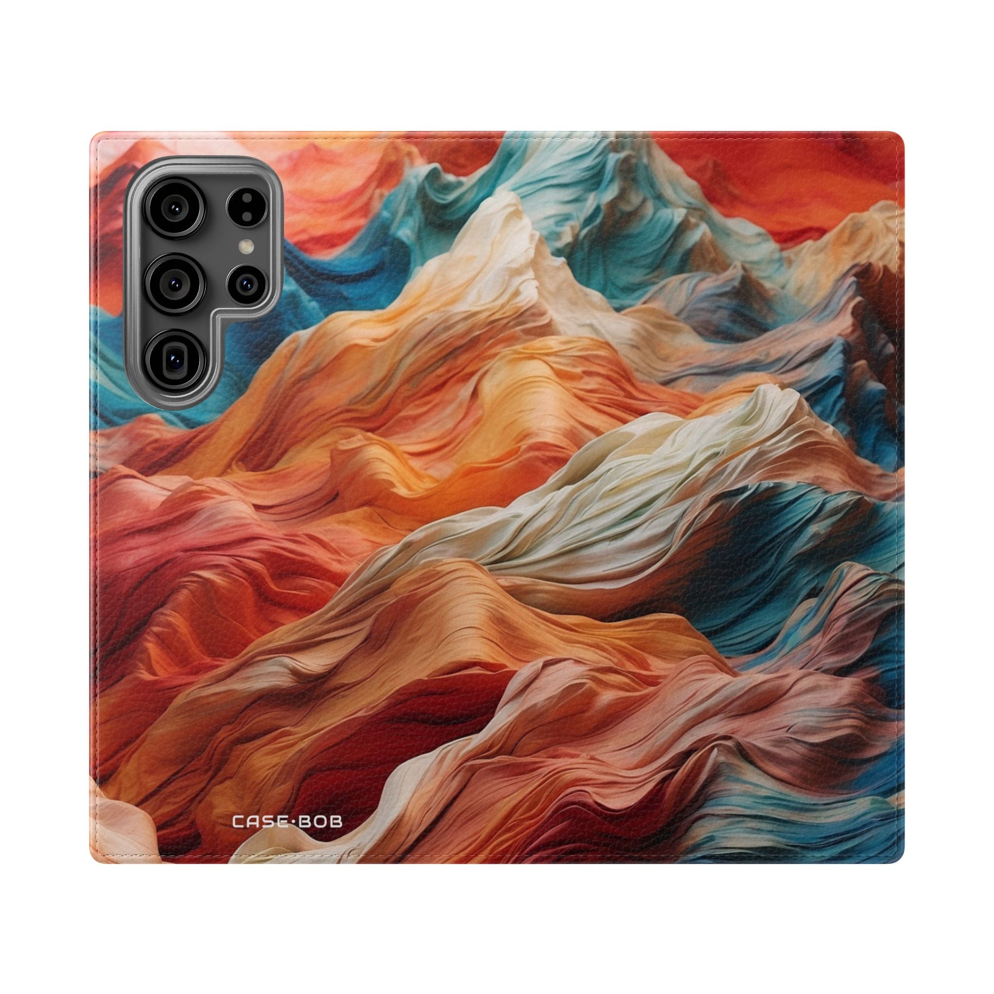 Fabric Peaks Sunset - Samsung S23 Ultra Case - Wallet