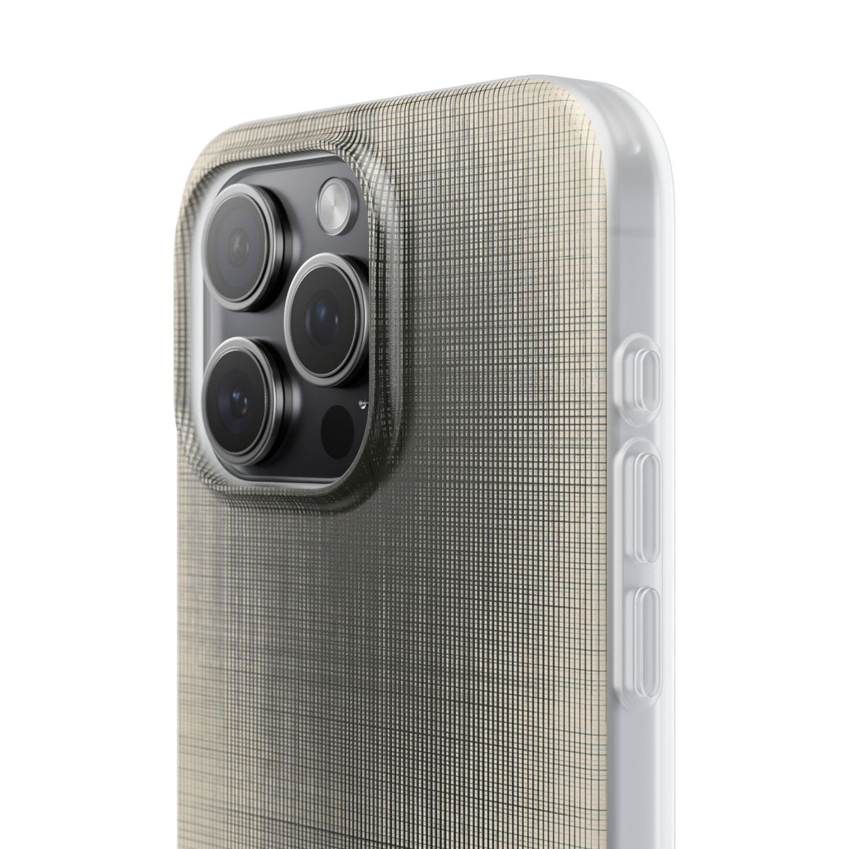 Beige Lite Phone Case for iPhone - Carbon Screen Grid