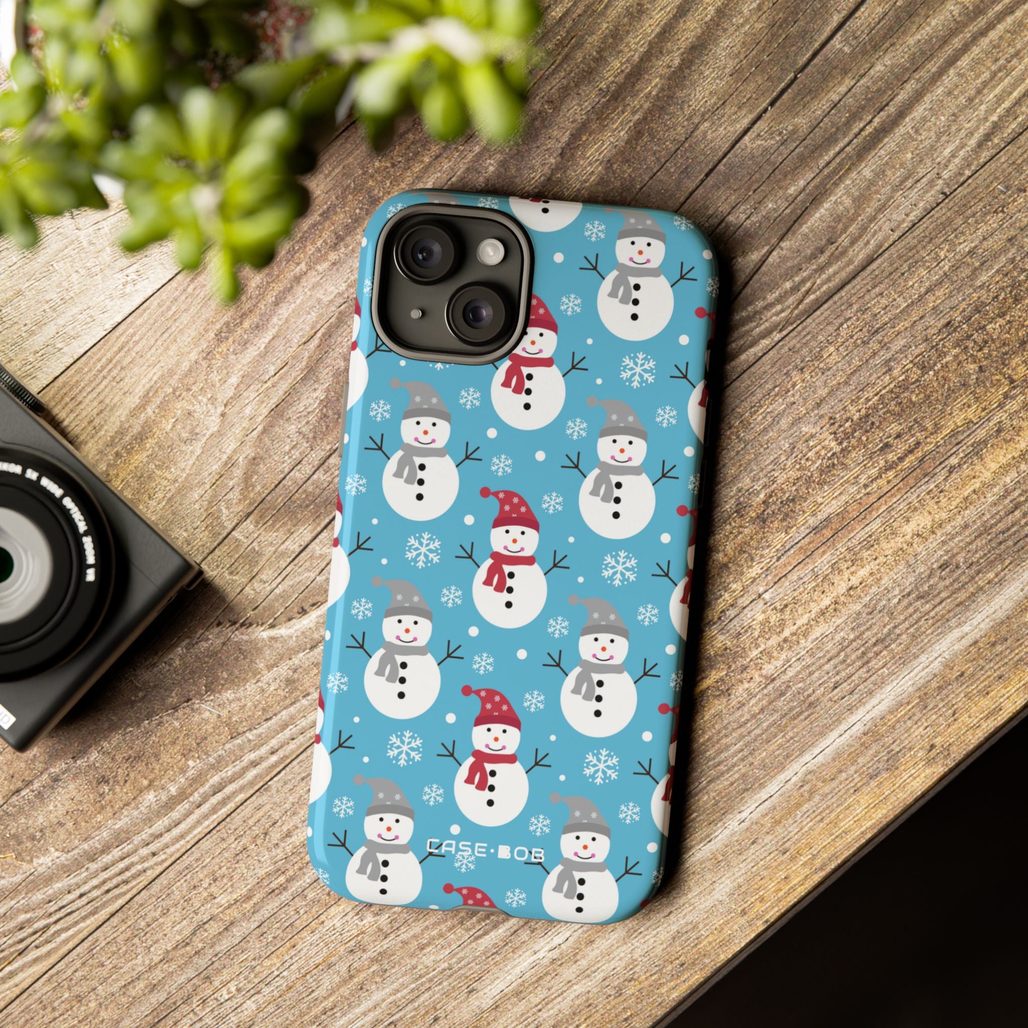 Snowman Parade iPhone 15 Plus Case - Tough