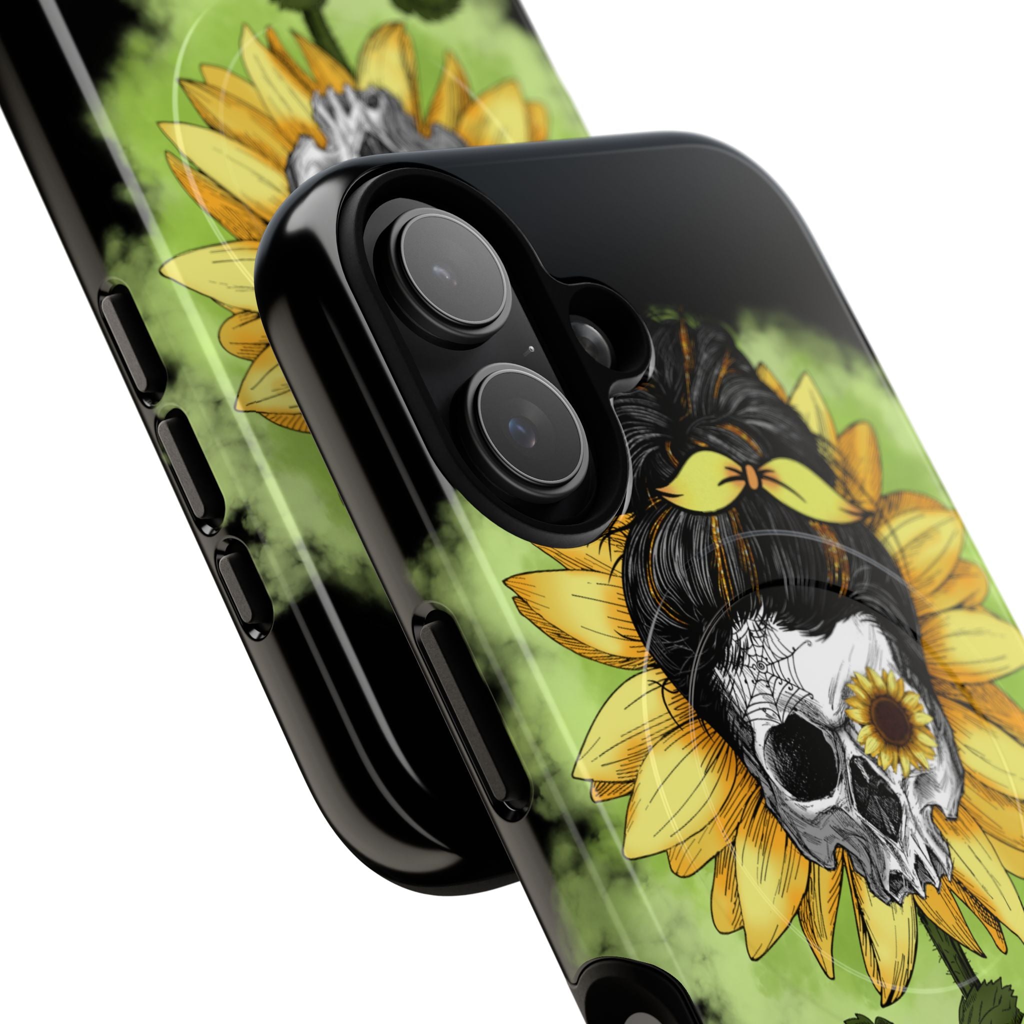 Sunflower Skull iPhone 17 Case - Tough+ - CASE•BOB