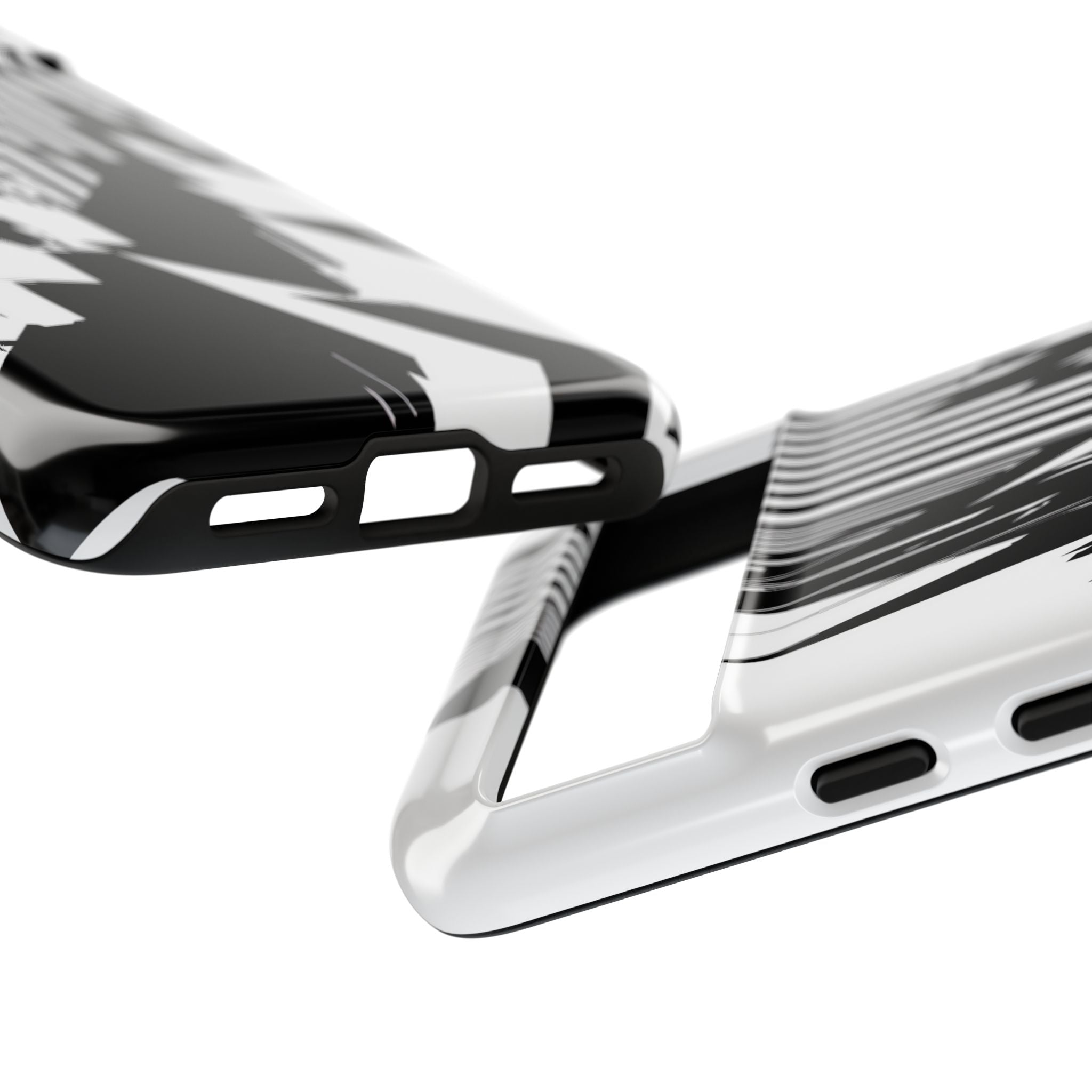 White Tough Phone Case for Google Pixel - Shattered Vector Spire