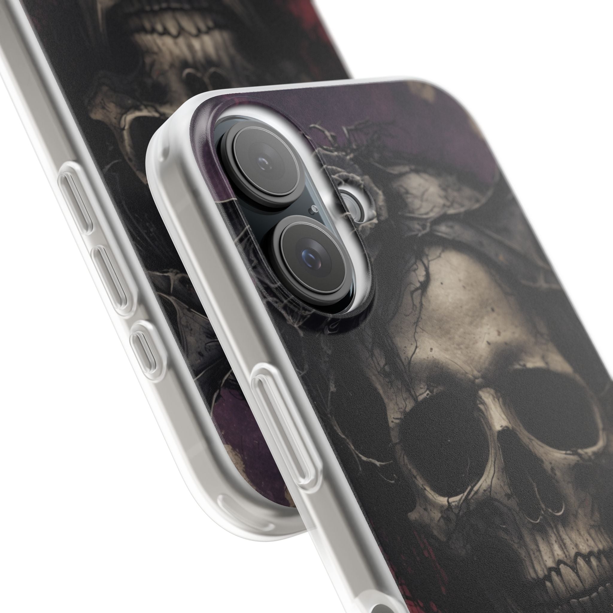 Gothic Skull Crown iPhone 16 Case - Soft