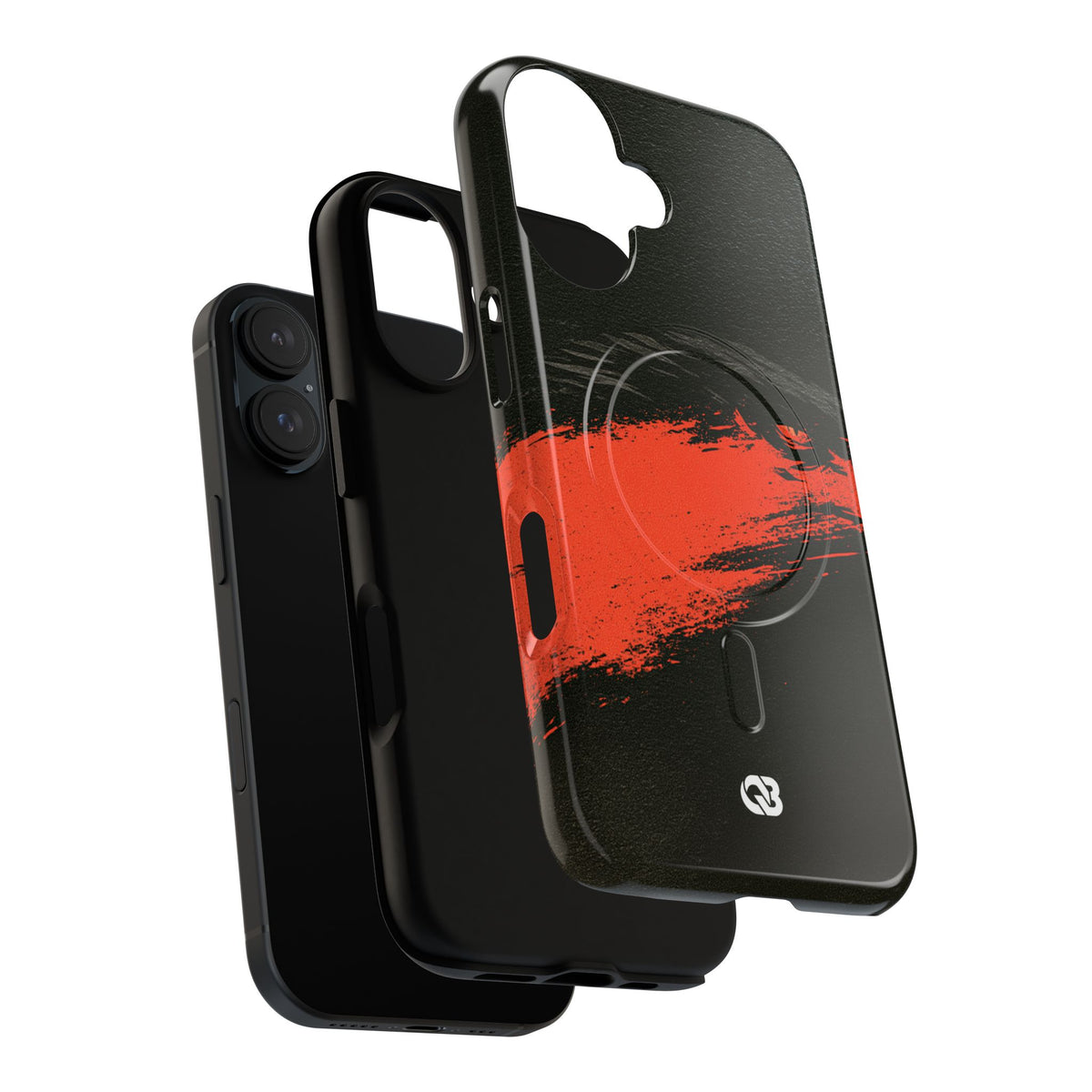 Crimson Raptor Noir · Tough 2.0 Magnetic Phone Case for iPhone · Black