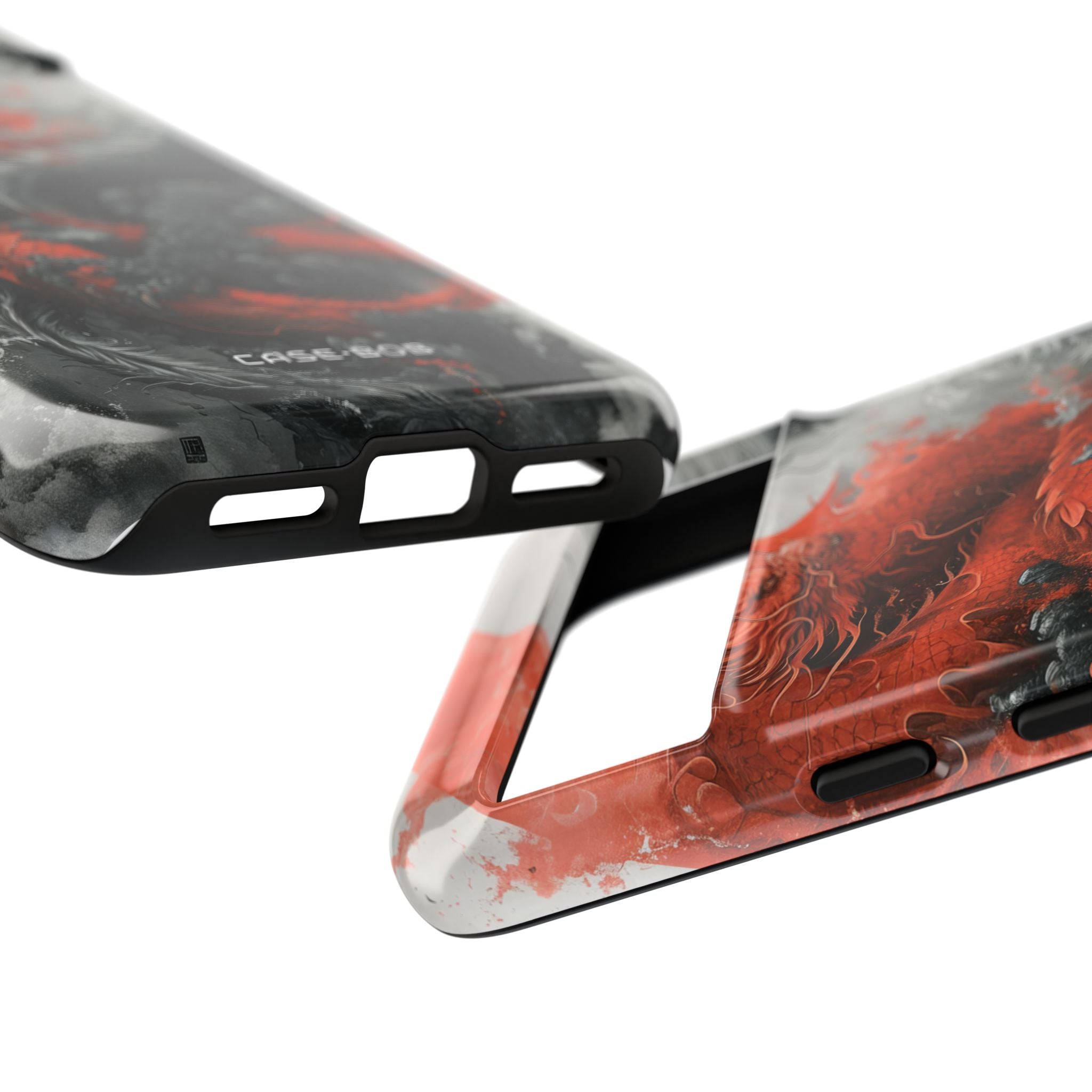 Twin Dragons Crimson Google Pixel 8 Case - Tough