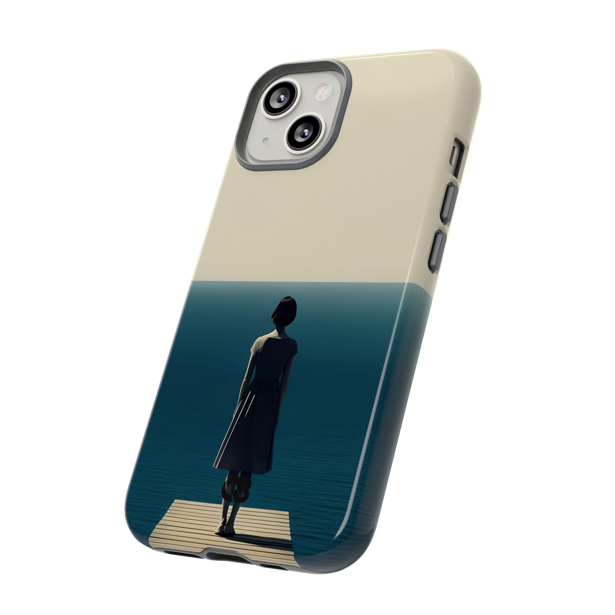 Solitary Blue Horizon · Tough Phone Case for iPhone