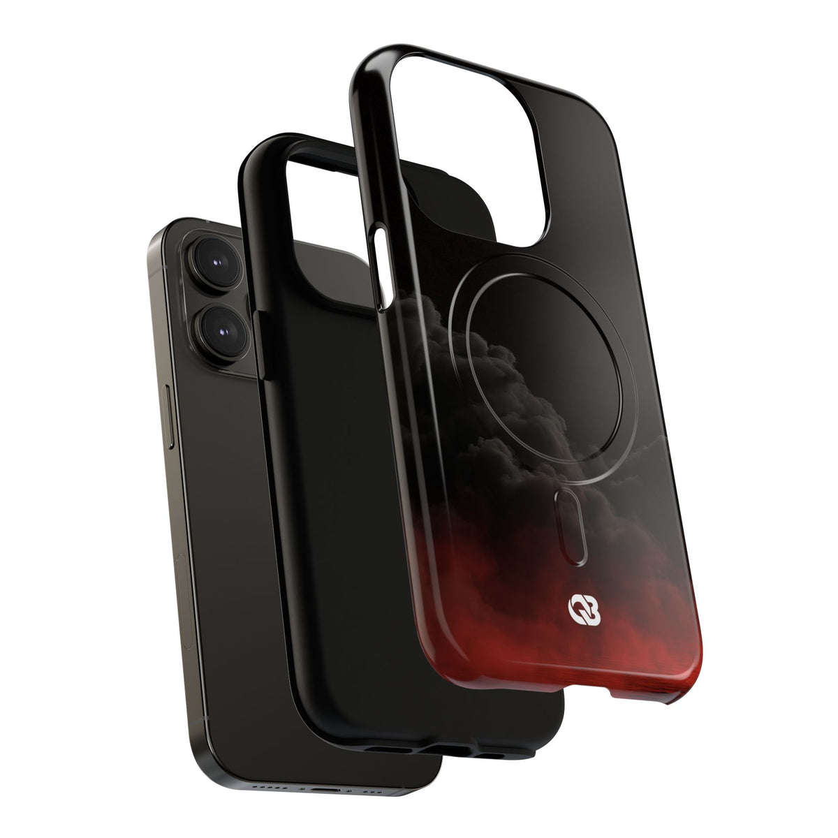 Crimson Fog Void · Tough 2.0 Magnetic Phone Case for iPhone · Black