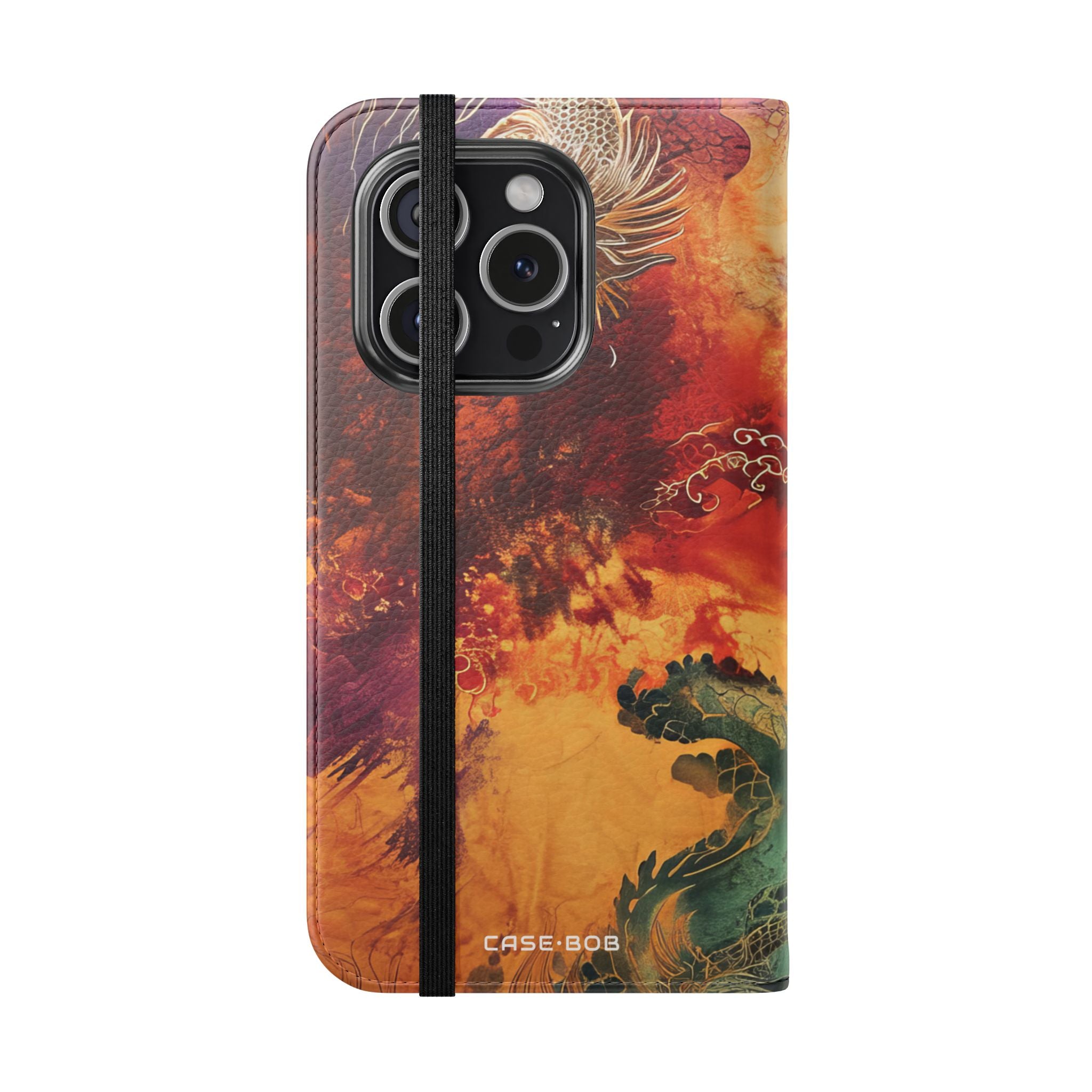 Golden Dragons Blaze - iPhone 15 Pro Case - Wallet