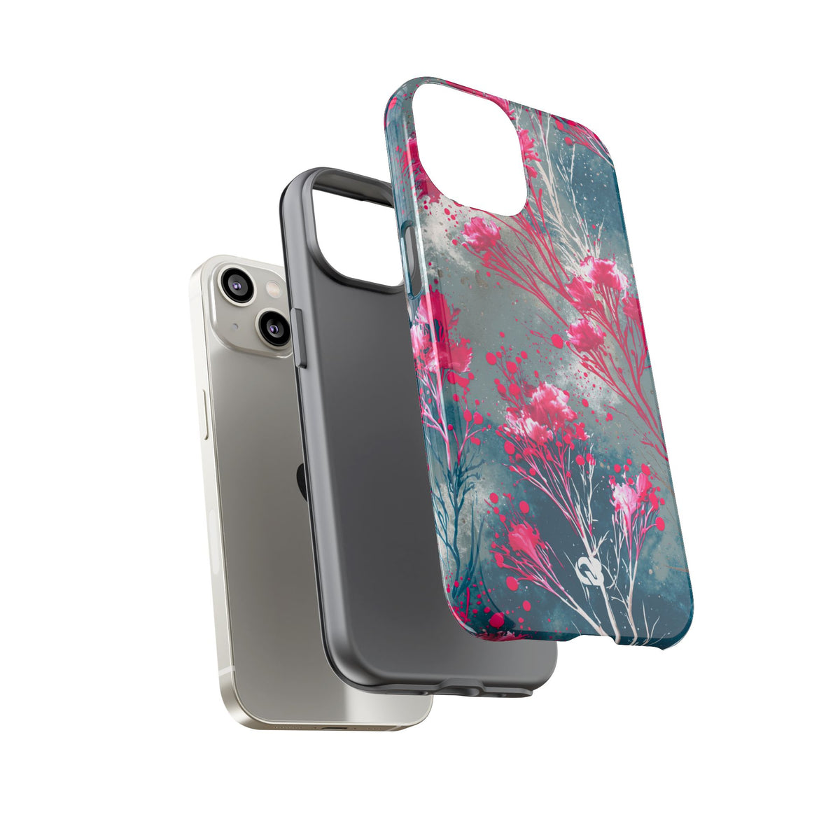 Cyber Blossom · Tough Phone Case for iPhone · Teal