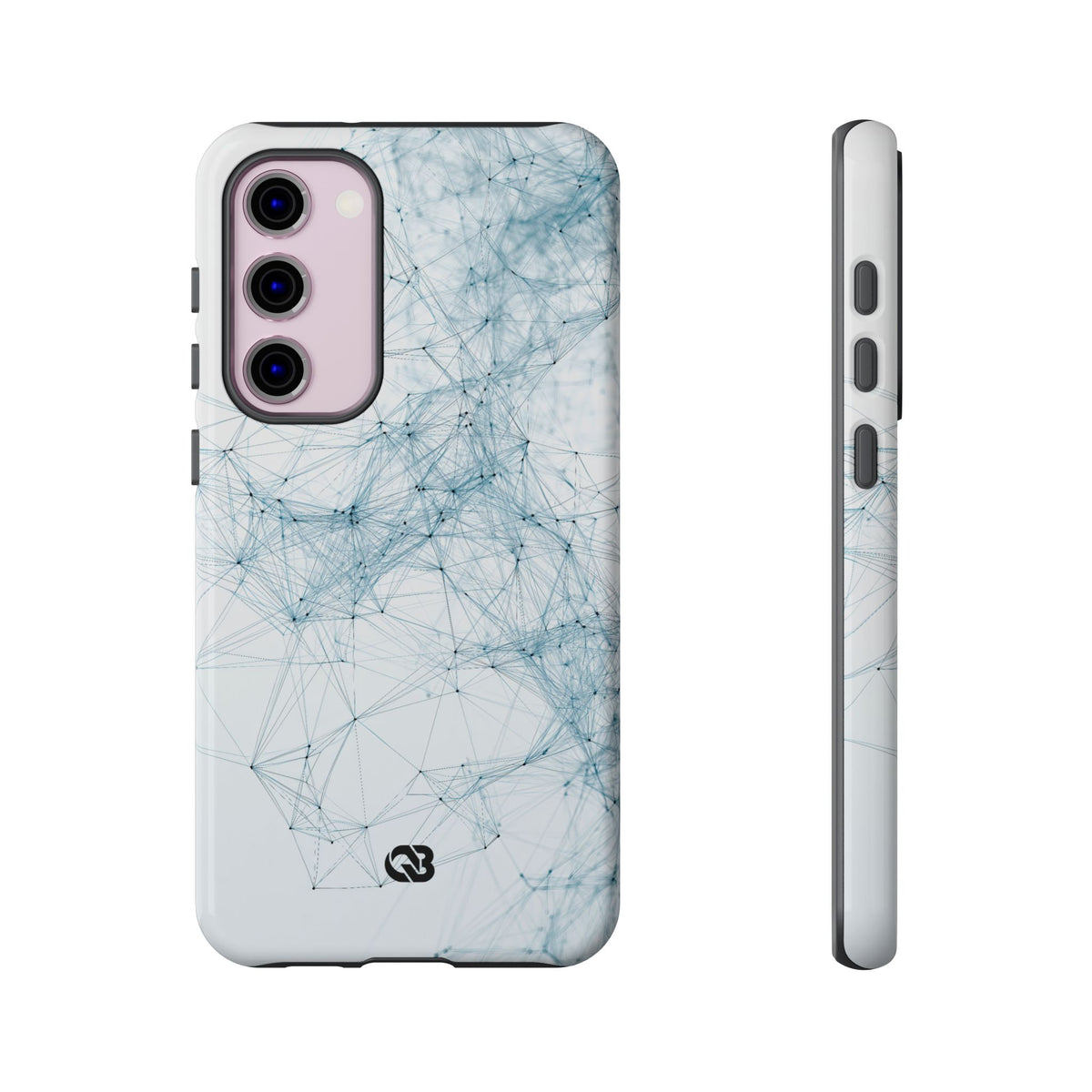 Blue Tough Phone Case for Samsung - Glacial Neural Web