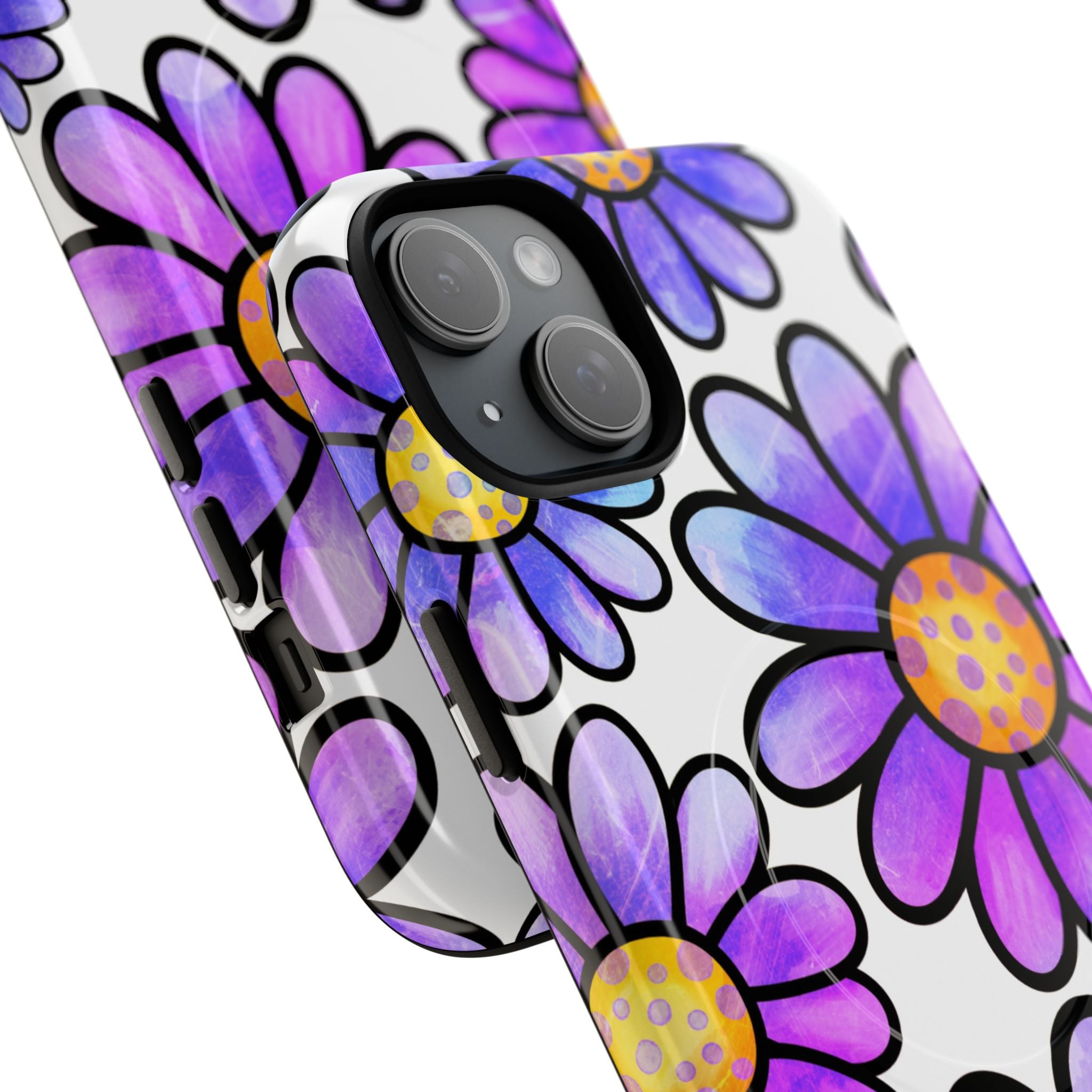 Polka Dot Blooms iPhone 15 Plus Case - Tough+
