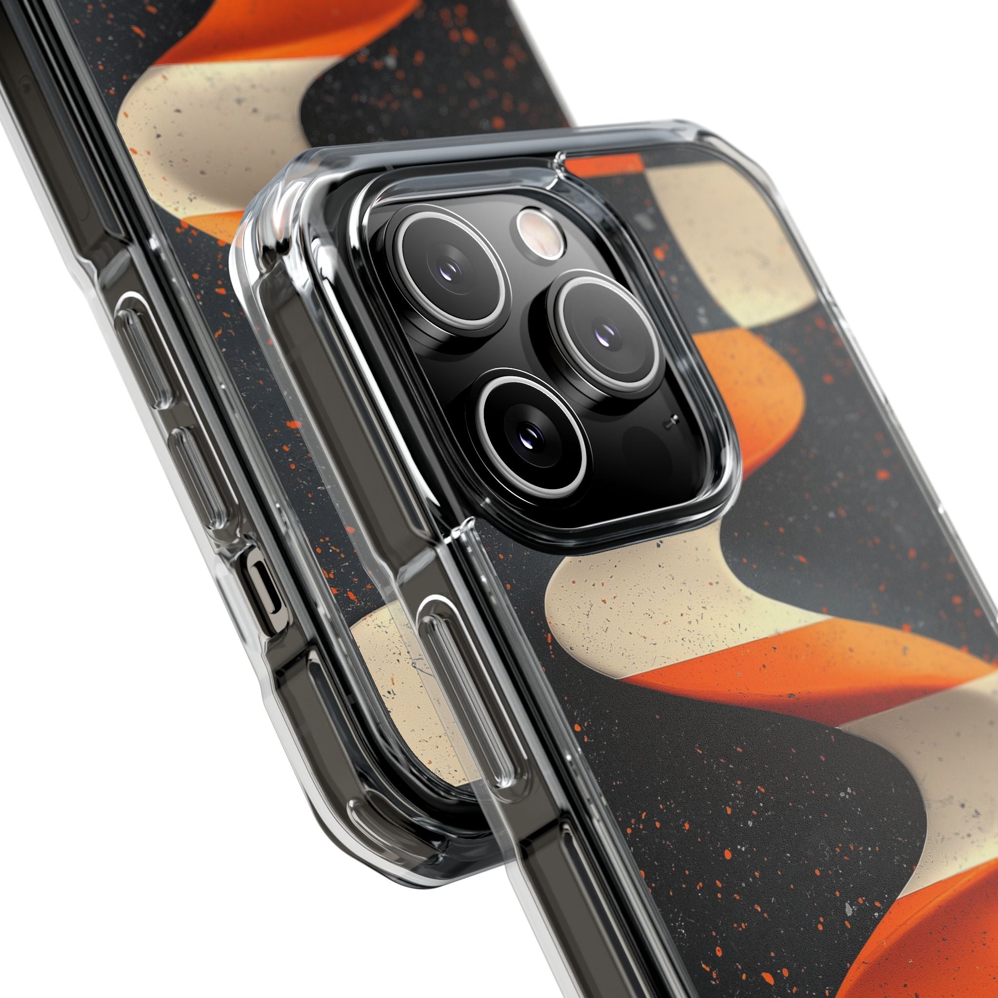 Orange Grit Twist · Impact Handyhülle für iPhone · Magsafe