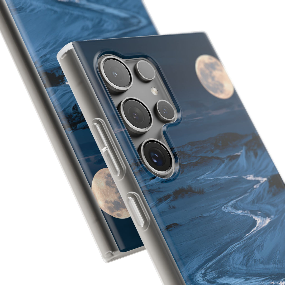 Arctic Moon Drift · Lite Phone Case for Samsung · Blue