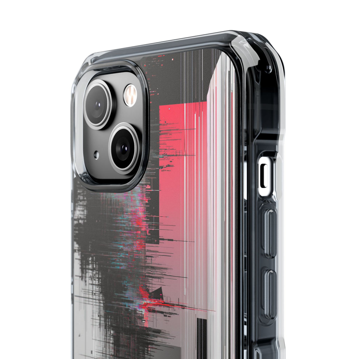 Black Impact MagSafe Phone Case for iPhone - Crimson Data Leak