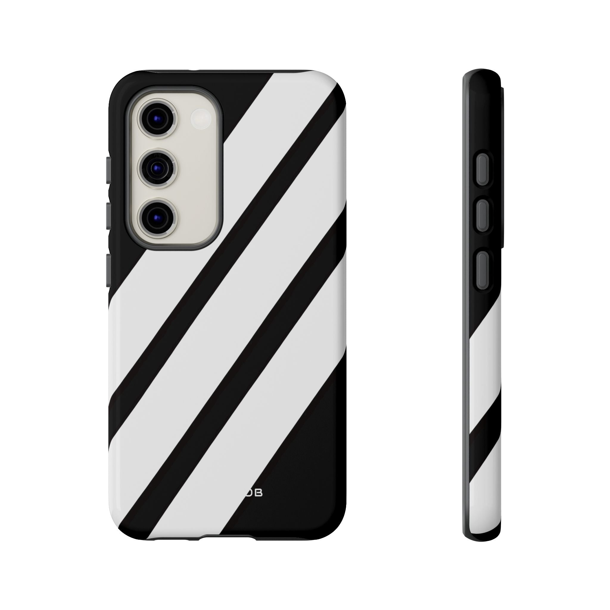 Diagonal Bands Noir Samsung S23 Case - Tough