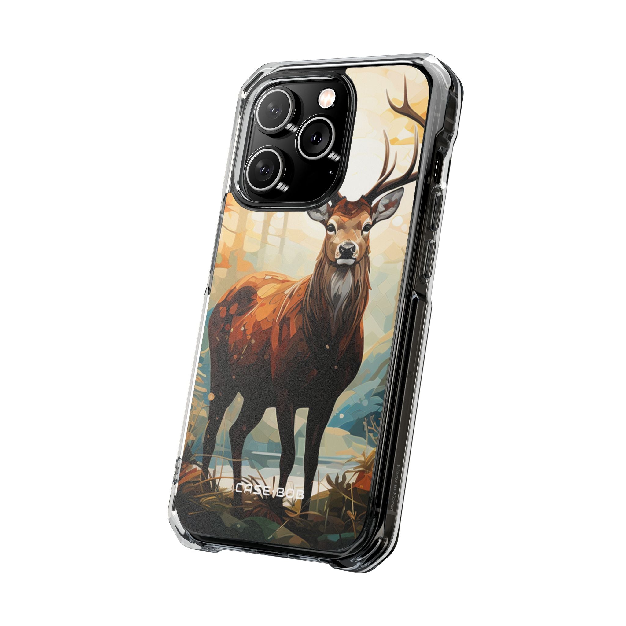 Glowing Stag iPhone 14 Pro Case - Impact - CASE•BOB