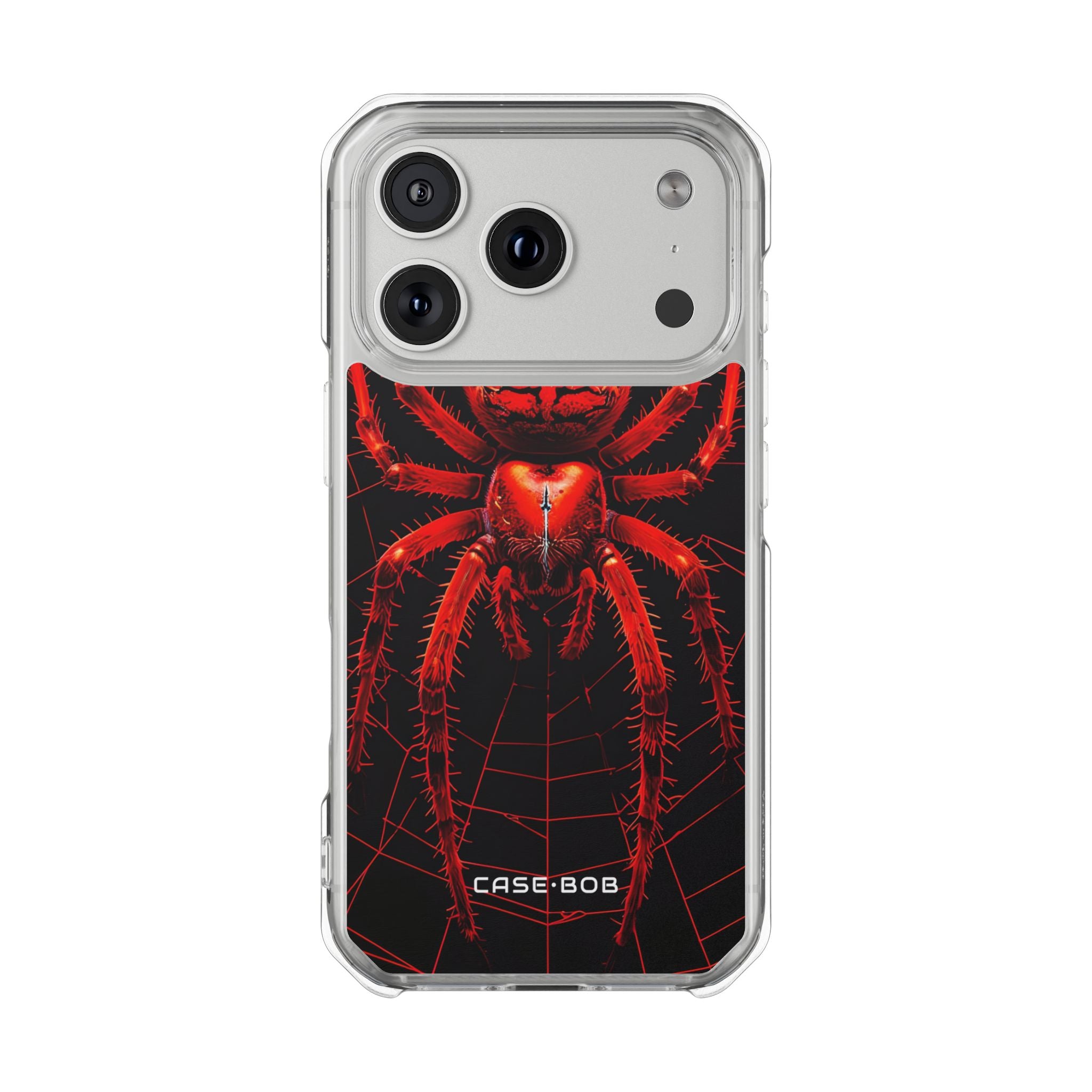 Crimson Spiderweb iPhone 17 Pro Case - Impact