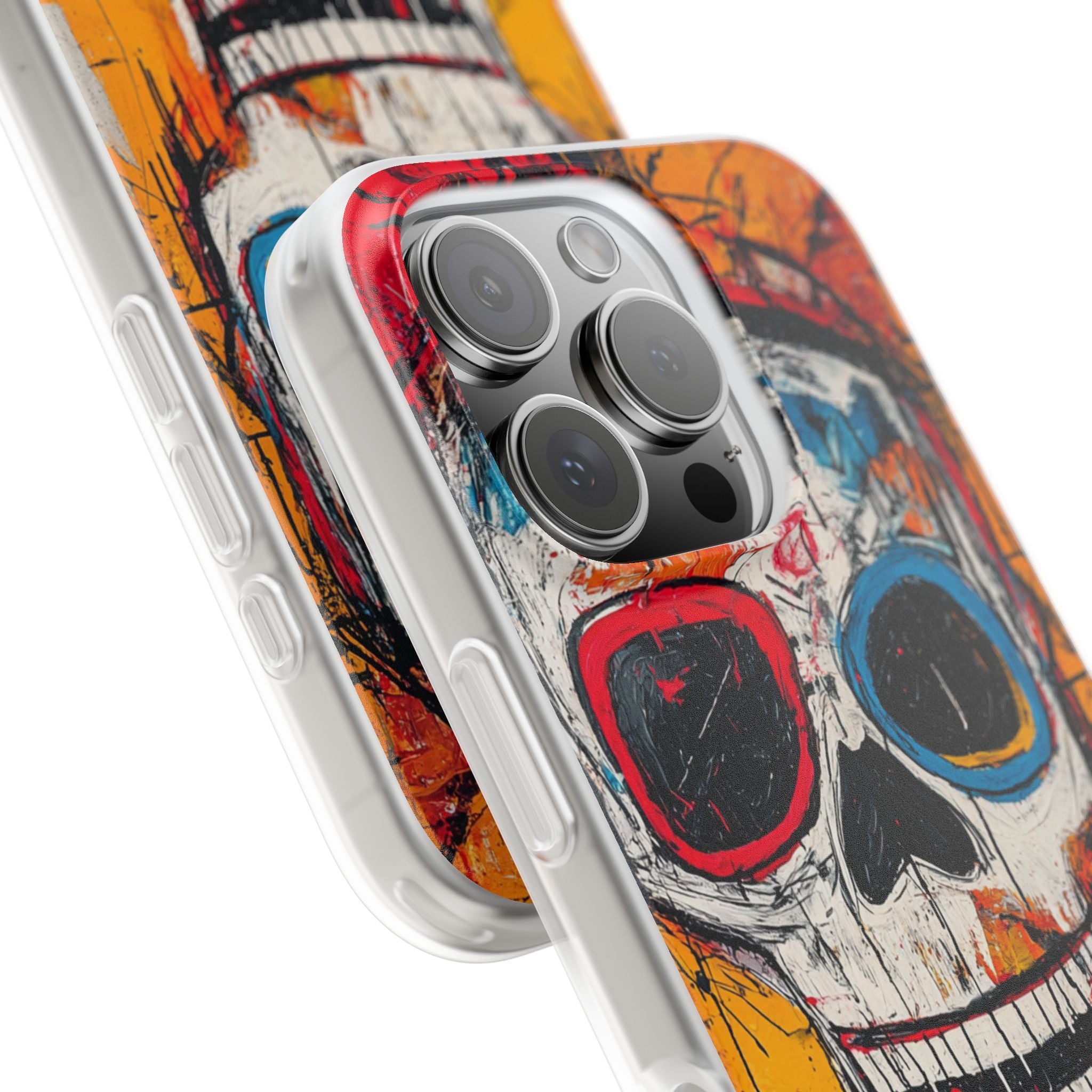 Vivid Graffiti Skull · Soft Custodia per iPhone