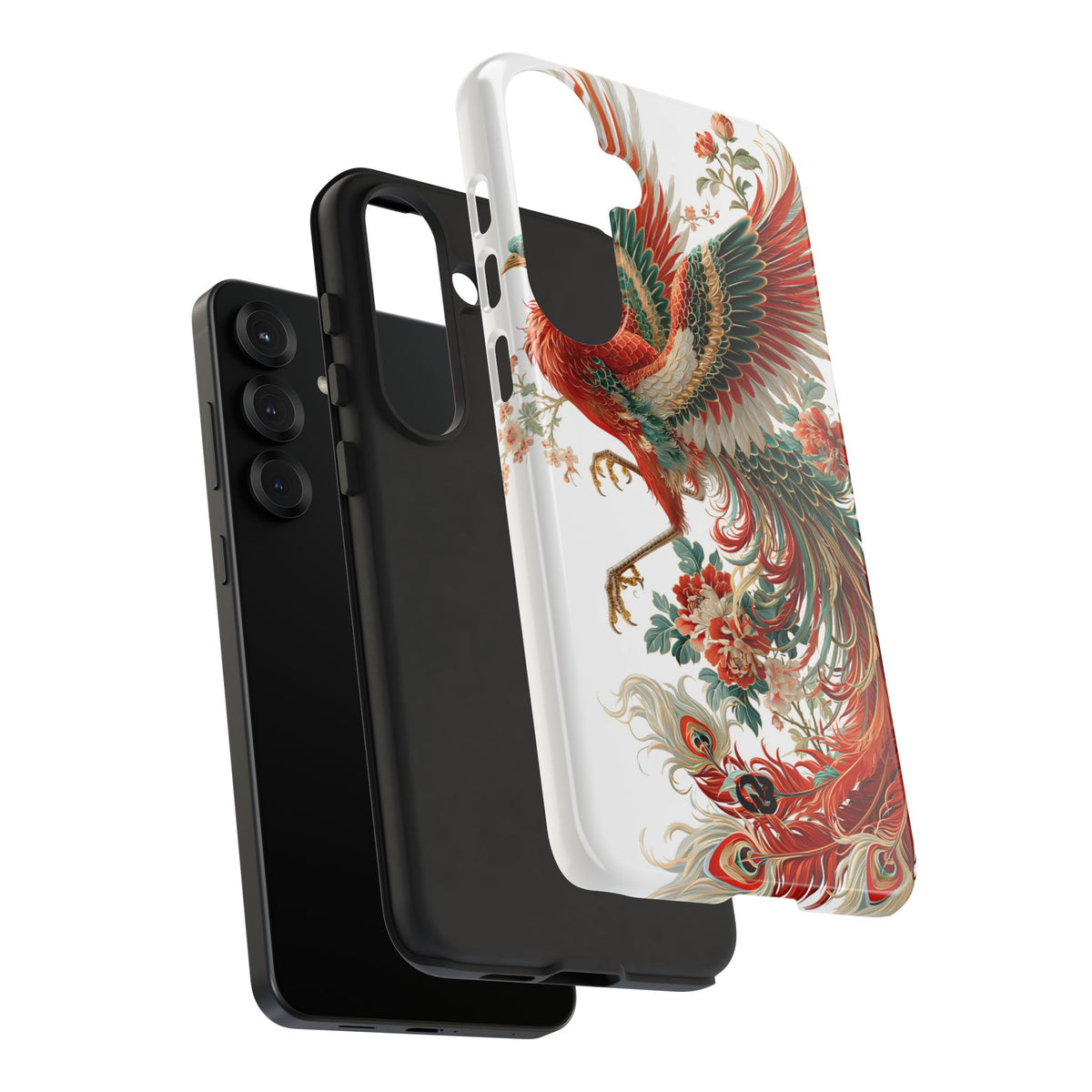 Vermilion Imperial Phoenix · Tough Phone Case for Samsung · Red