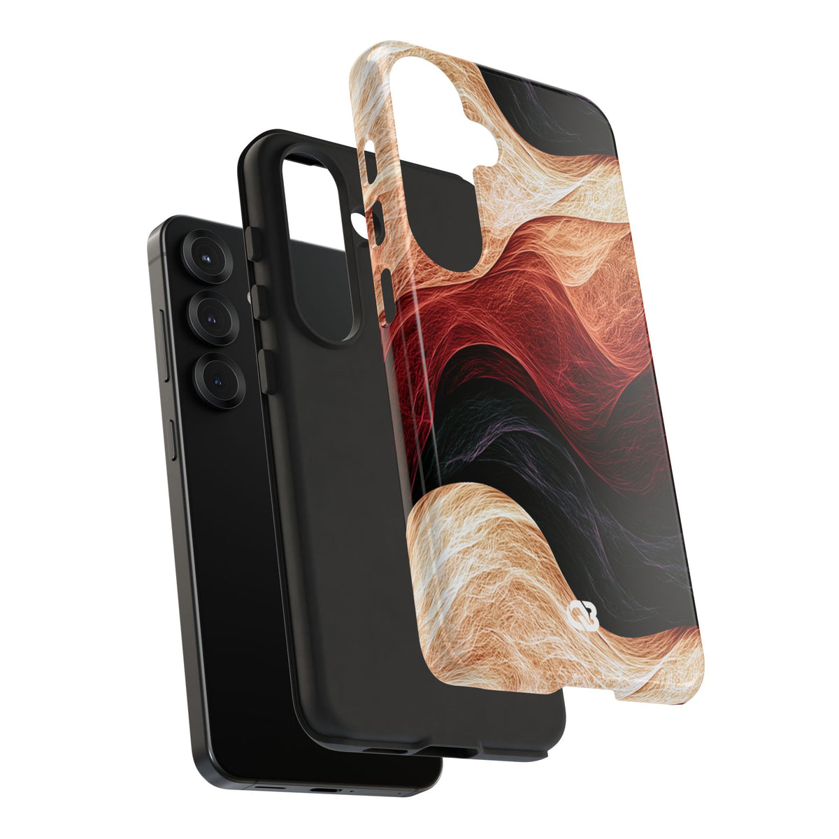 Ember Wave Dispersion · Tough Phone Case for Samsung · Red