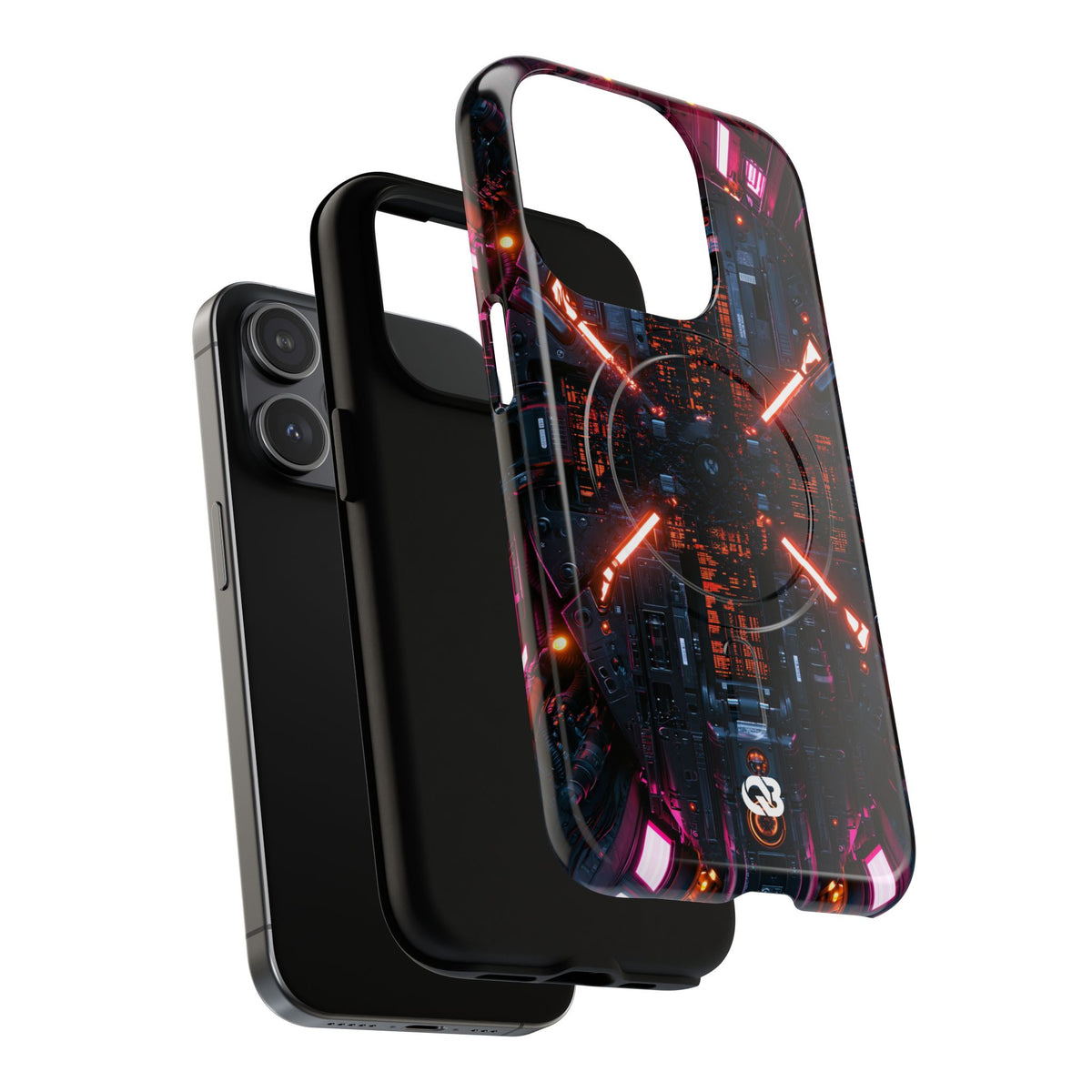 Cybernetic Reactor Core · Tough 2.0 Magnetic Phone Case for iPhone · Black