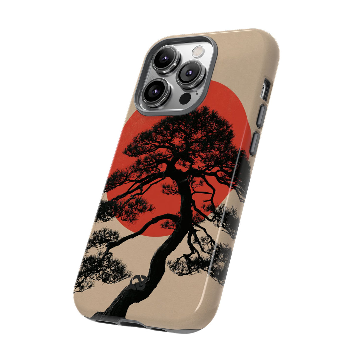 Crimson Pine Solitude · Tough Phone Case for iPhone · Beige