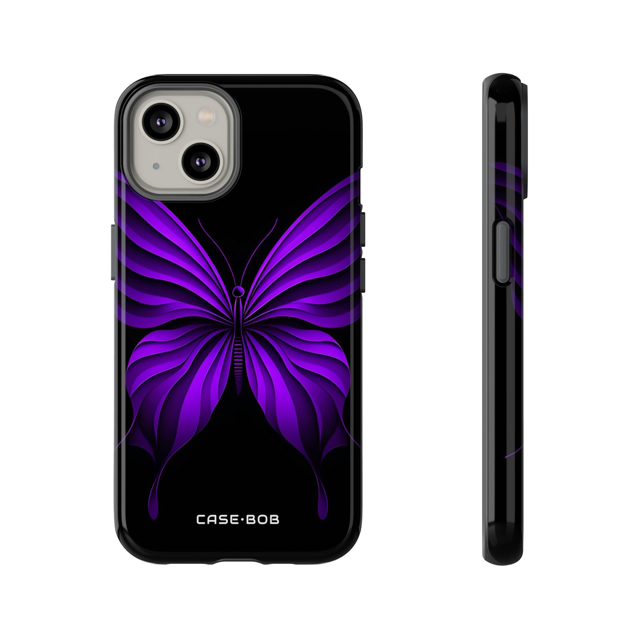 Violet Monarch iPhone 14 Case - Tough