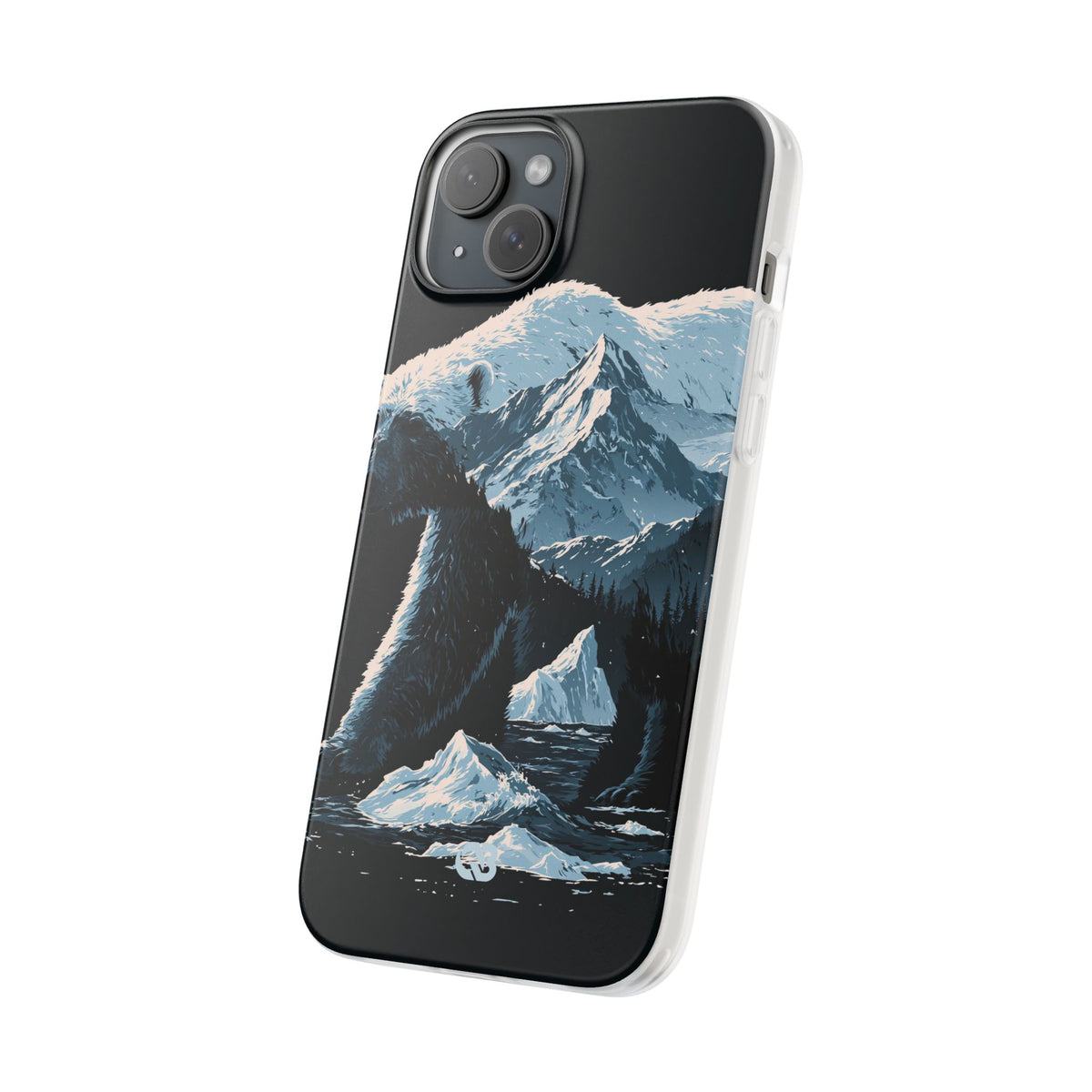 Nordic Arctic Bear · Lite Phone Case for iPhone · Black