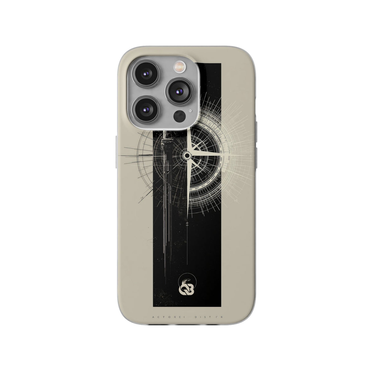 Beige Lite Phone Case for iPhone - Zenith Vector Spire
