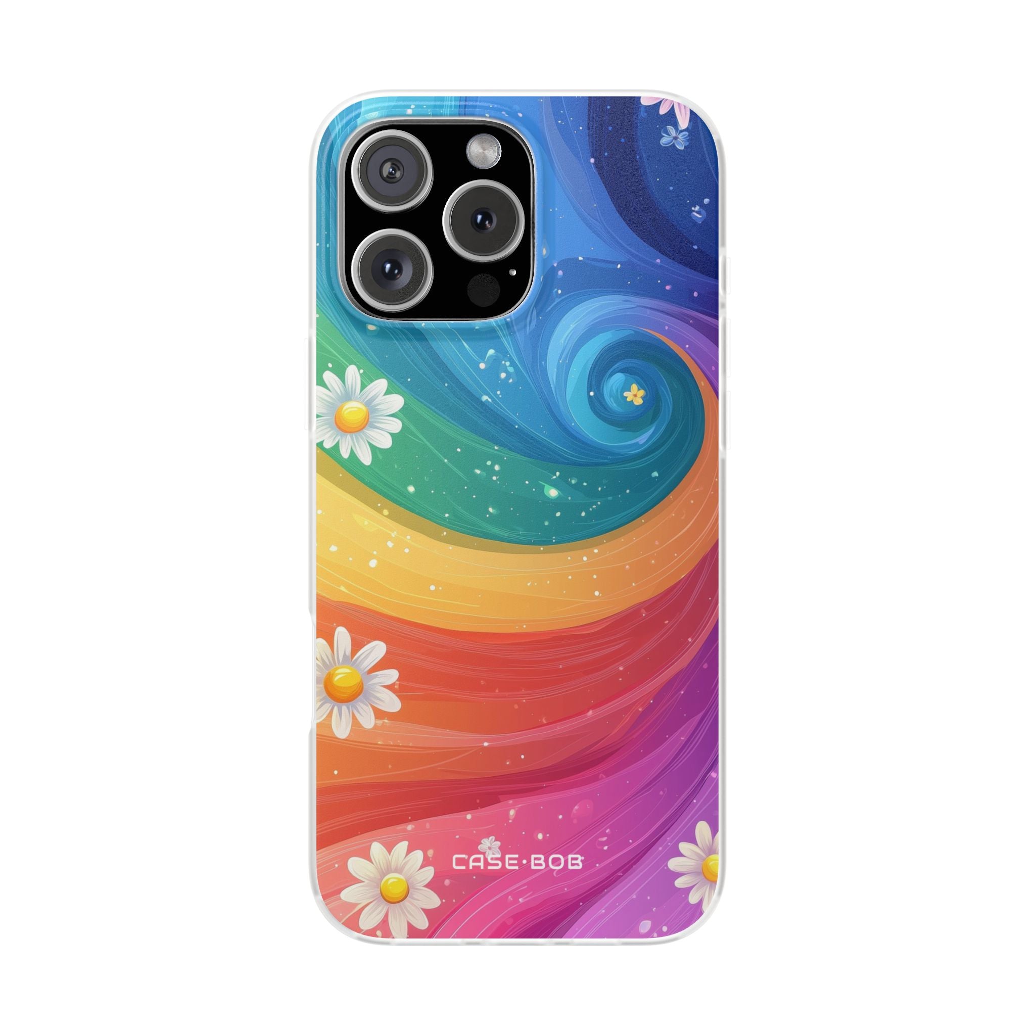 Vortex Bloom iPhone 16 Pro Max -pehmeä suojakotelo