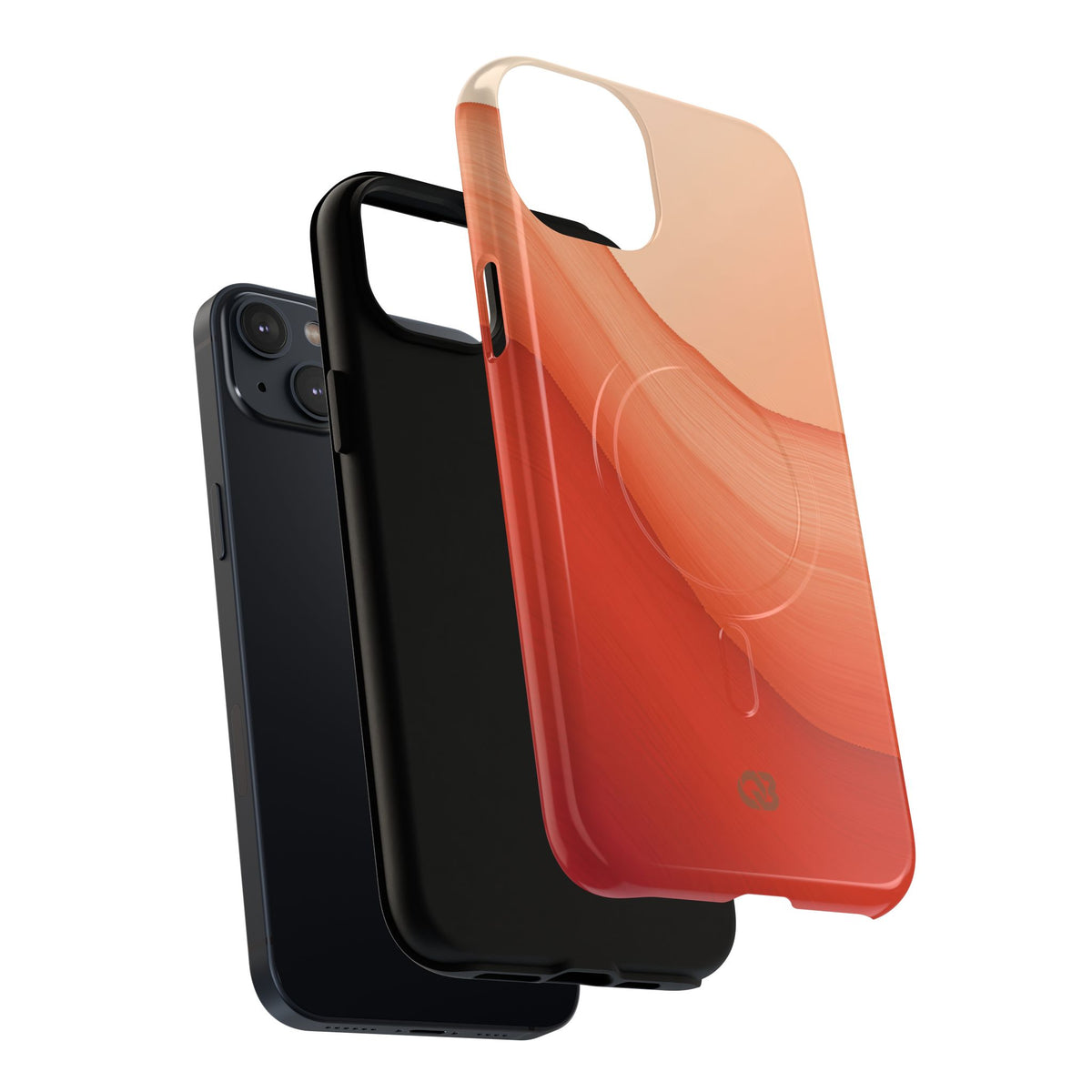 Terracotta Flow · Tough 2.0 Magnetic Phone Case for iPhone · Orange