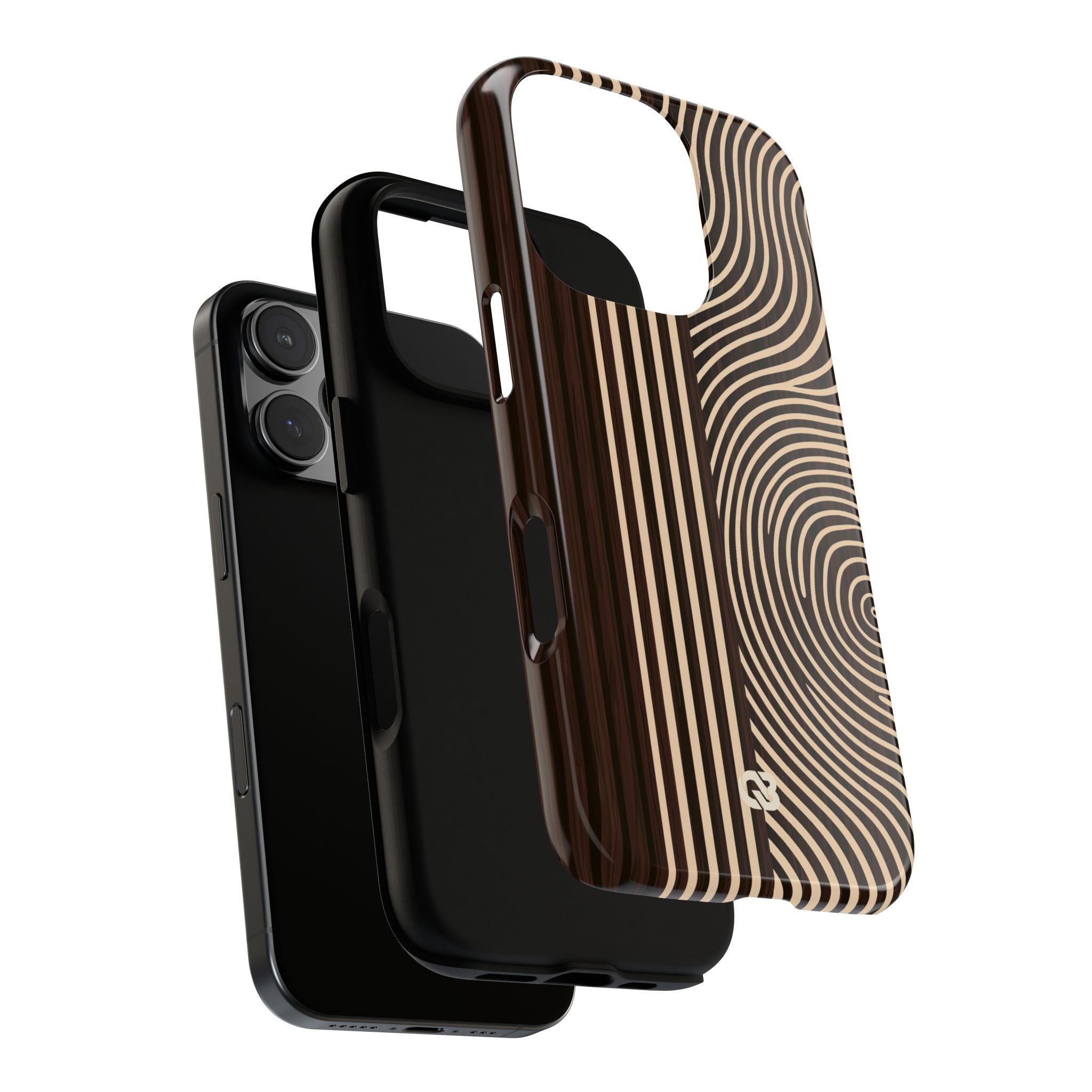 Brown Tough Phone Case for iPhone - Espresso Sand Ridge
