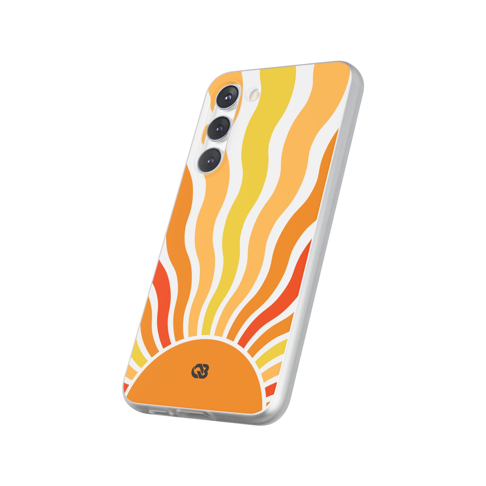 Amber Solar Waves · Soft Phone Case for Samsung