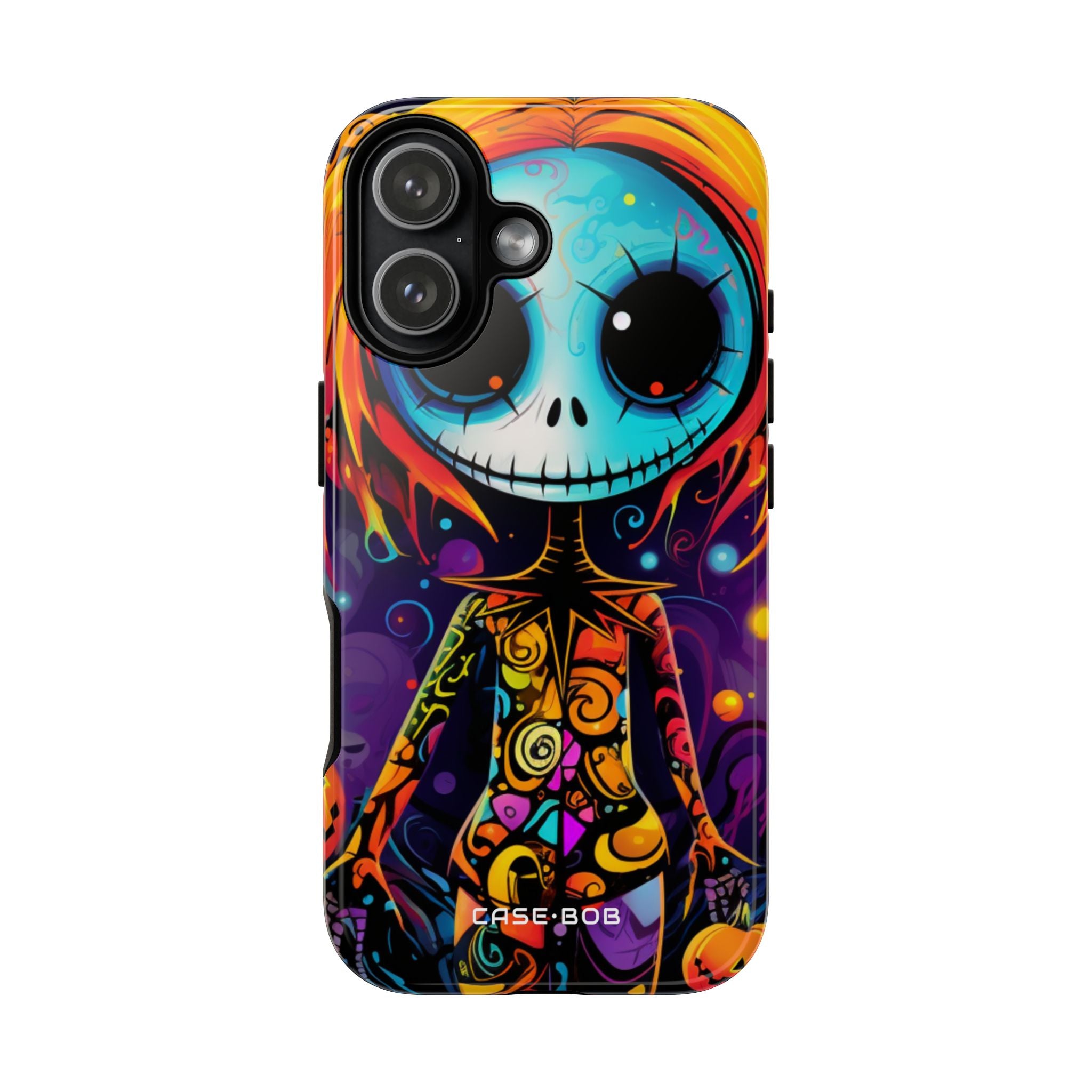 Blue Skull Swirl iPhone 17 Case - Tough - CASE•BOB