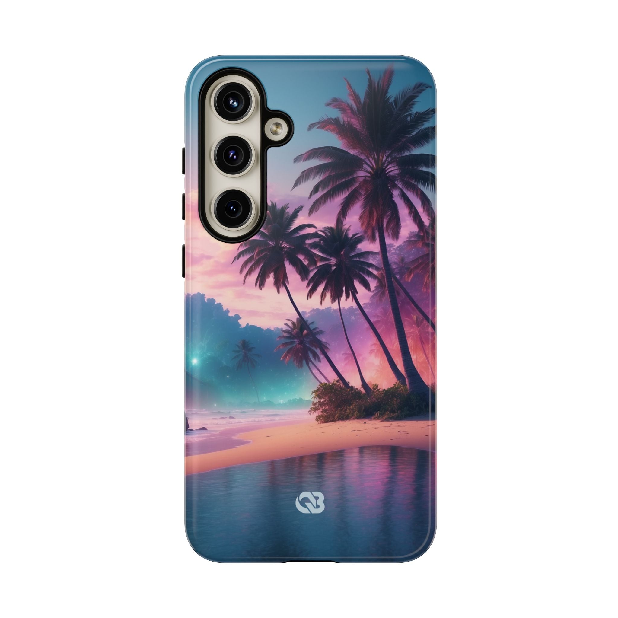 Neon Shore Palms · Tough Handyhülle für Samsung