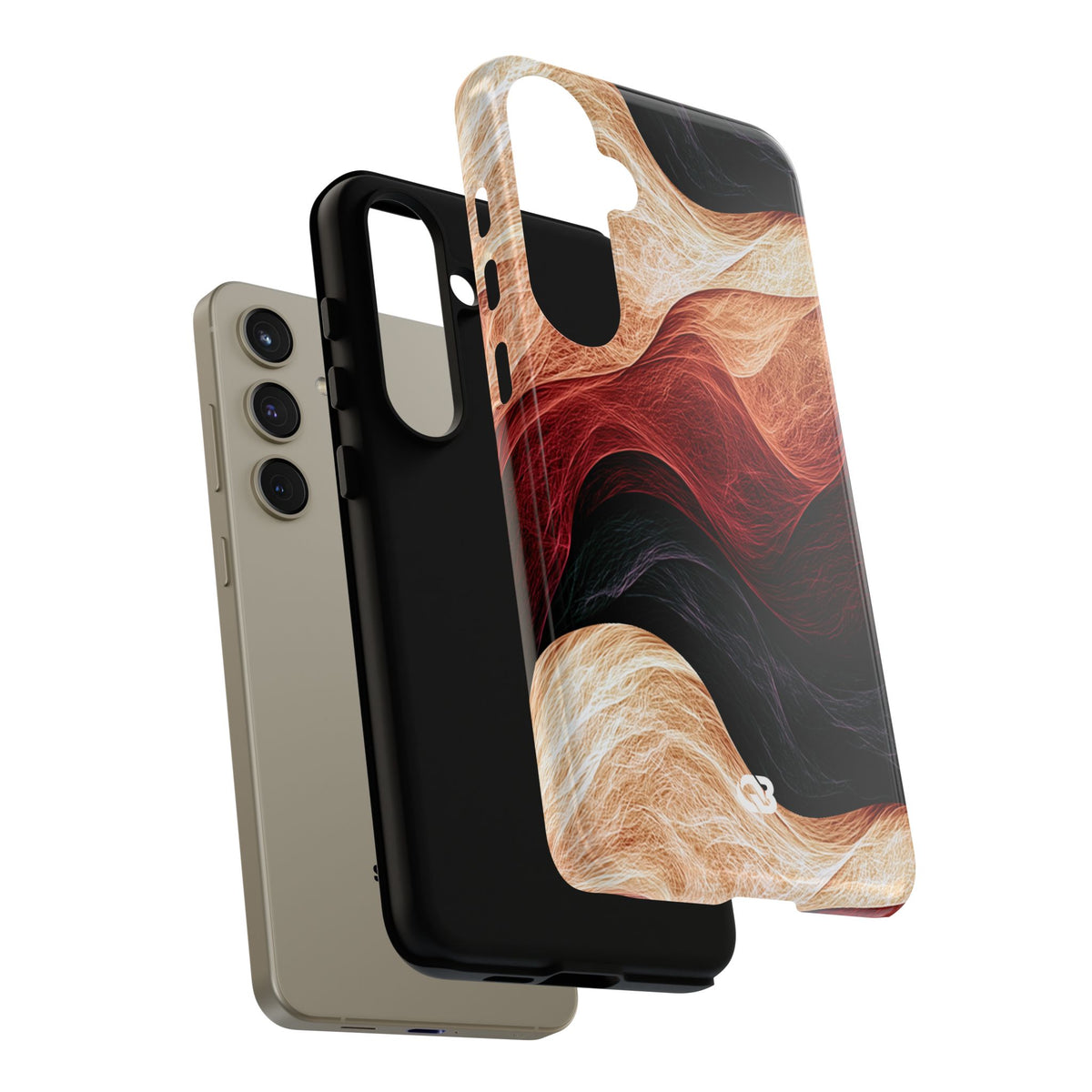 Ember Wave Dispersion · Tough Phone Case for Samsung · Red