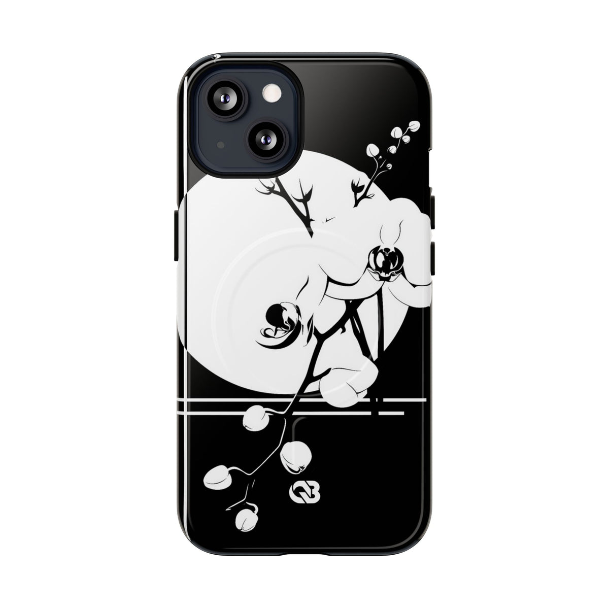 Nocturne Orchid Bloom · Tough 2.0 Magnetic Phone Case for iPhone · Black