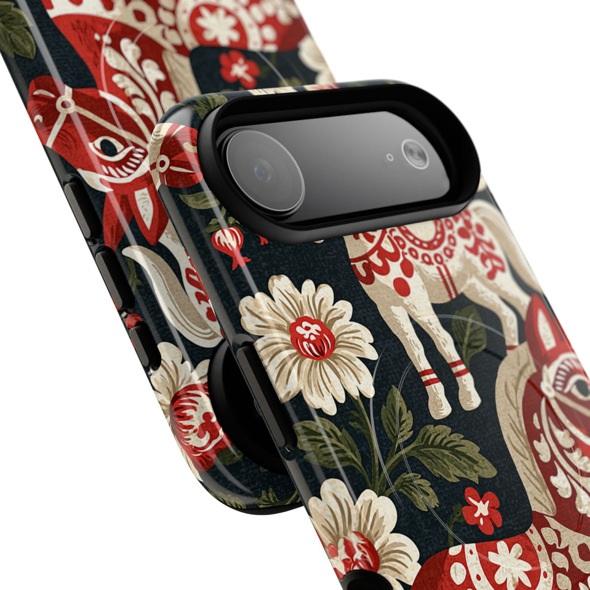 Nordic Dala Meadow · Tough 2.0 Magnetic Phone Case for iPhone · Red
