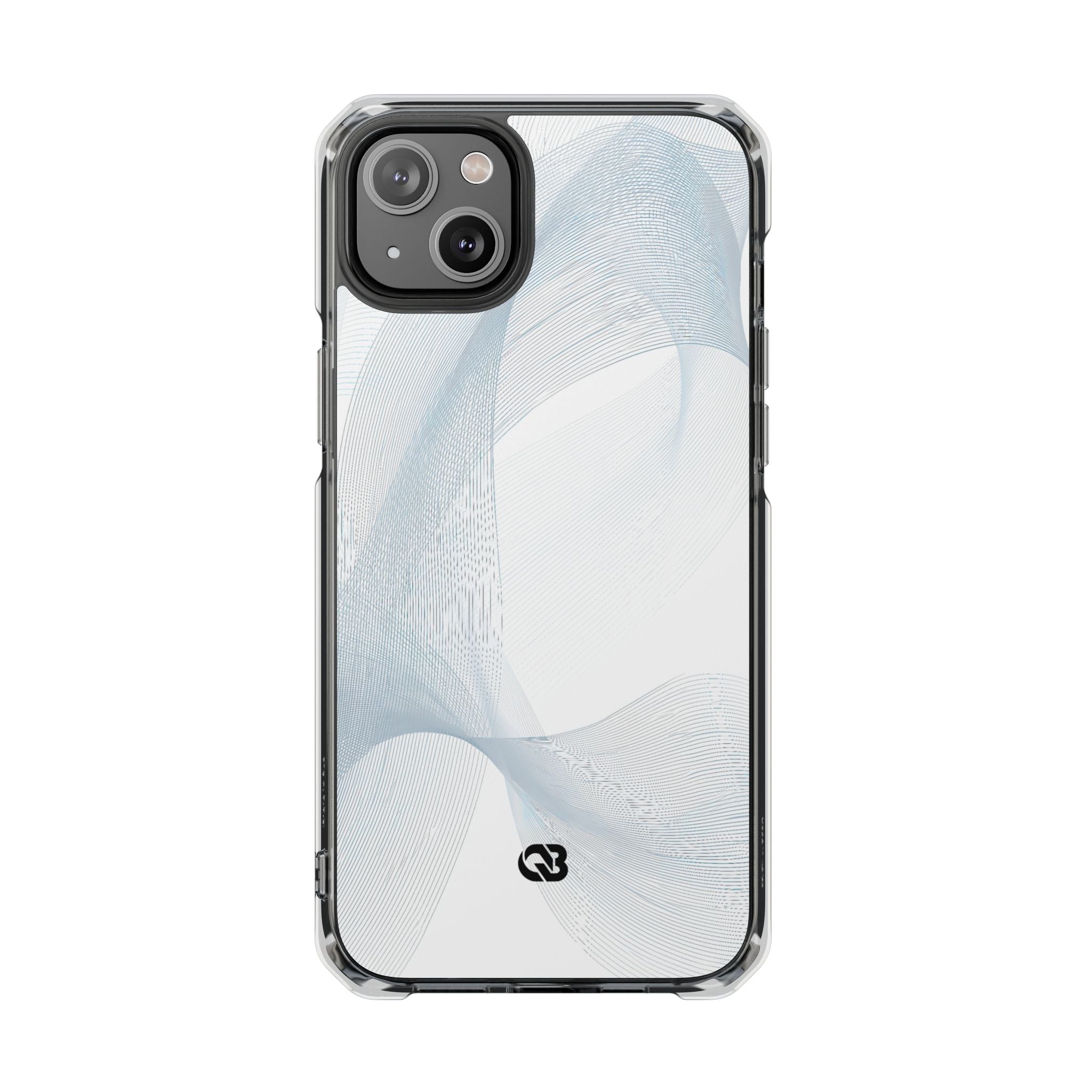 White Impact MagSafe Phone Case for iPhone - Arctic Line Current