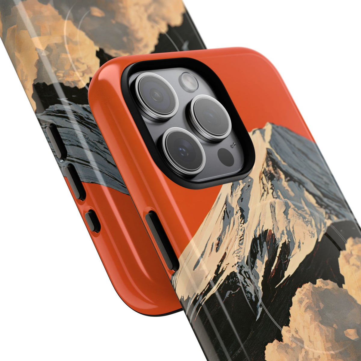 Sacred Peak Fuji · Tough 2.0 Magnetic Phone Case for iPhone · Orange