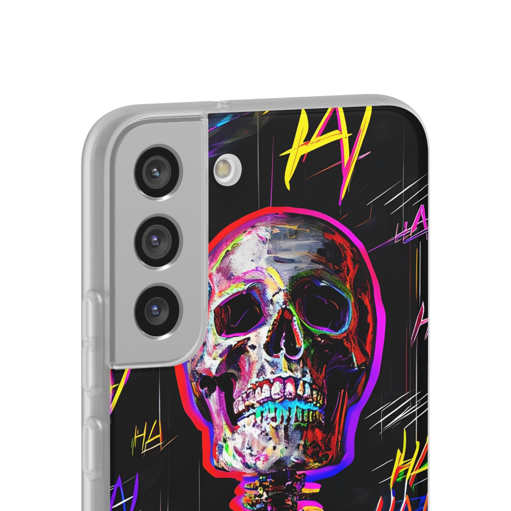 Neon Glitch Skeleton · Soft Handyhülle für Samsung