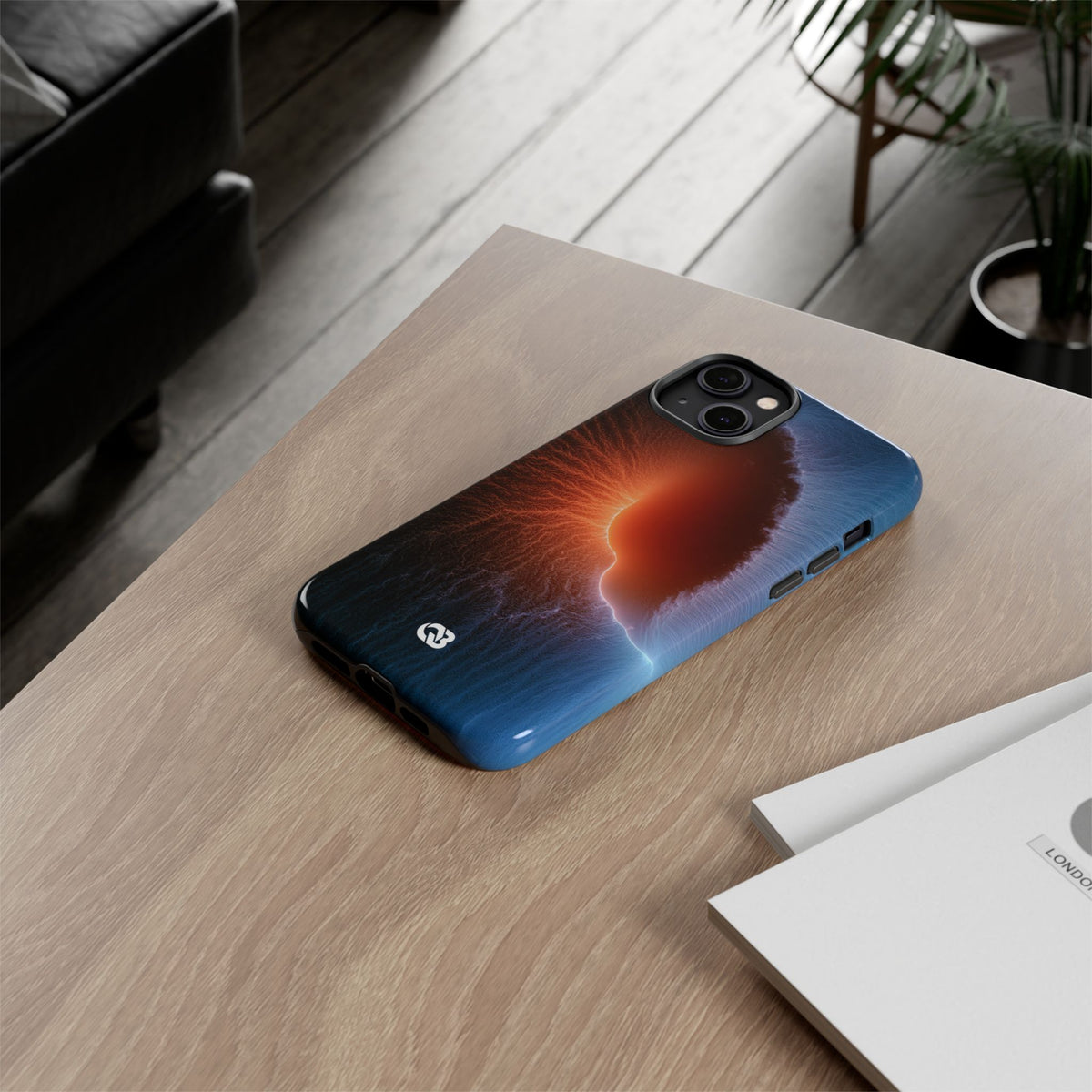 Thermal Aura Pulse · Tough Phone Case for iPhone · Blue