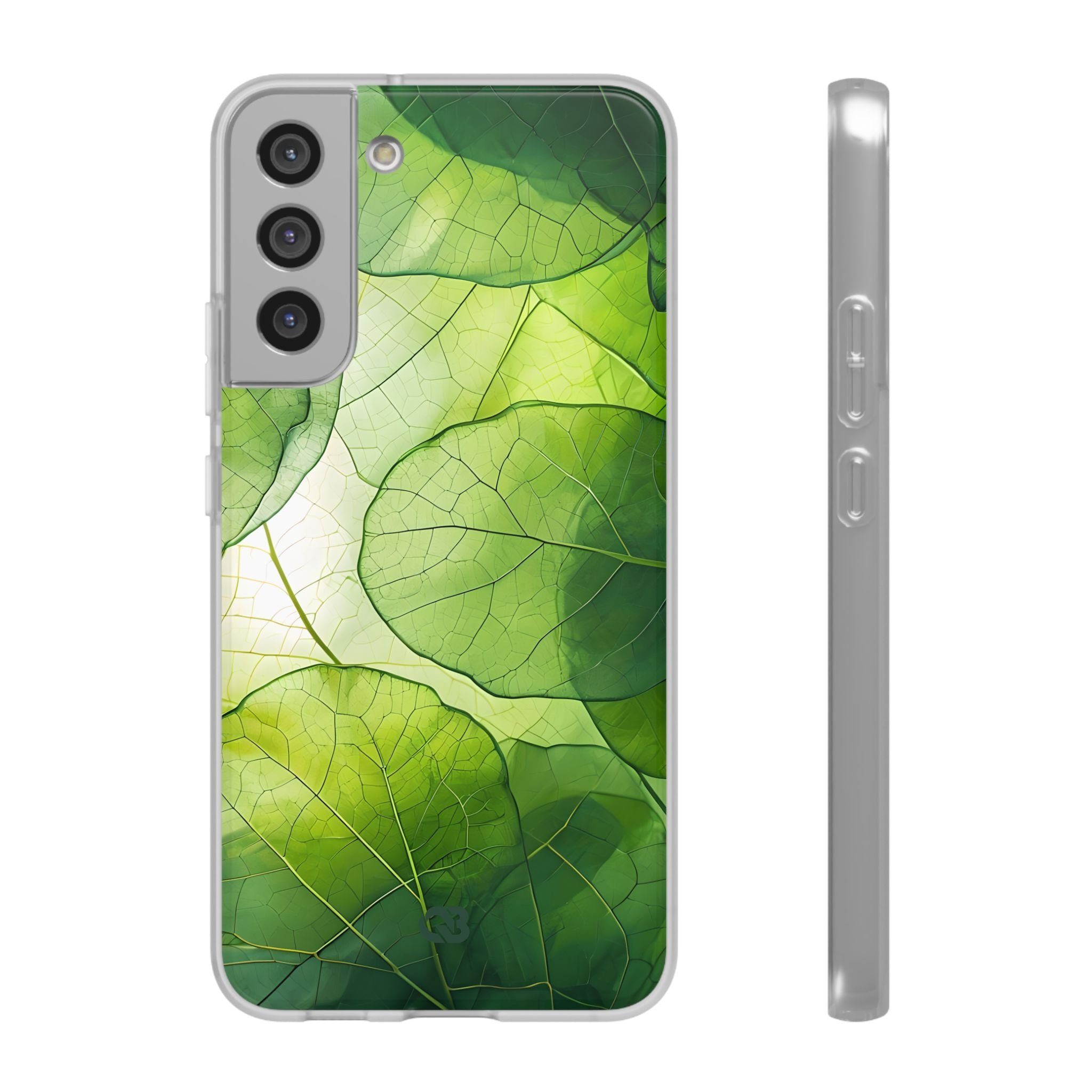 Emerald Leaf Veins · Soft Phone Case for Samsung