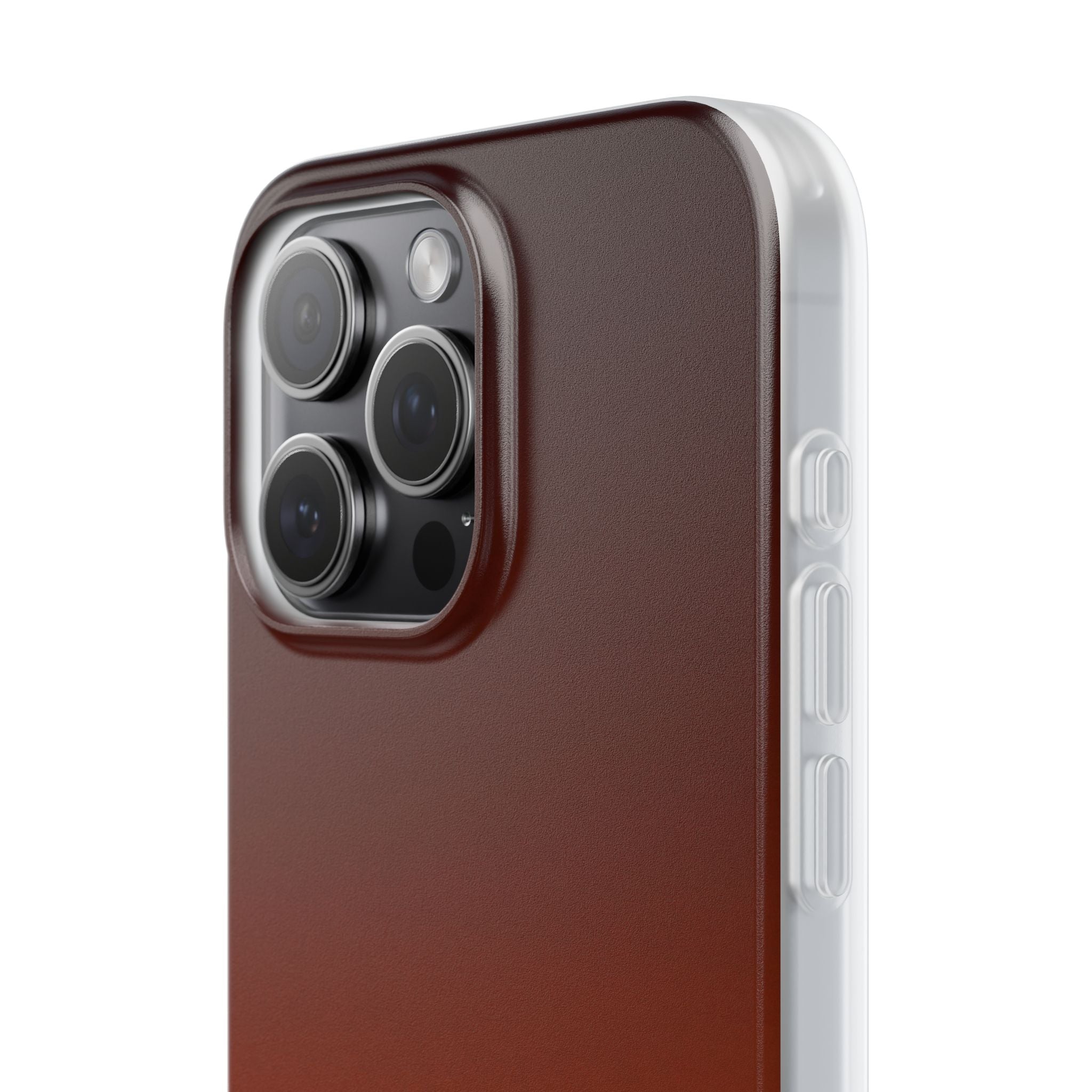 Orange Lite Phone Case for iPhone - Obsidian Ember Fade