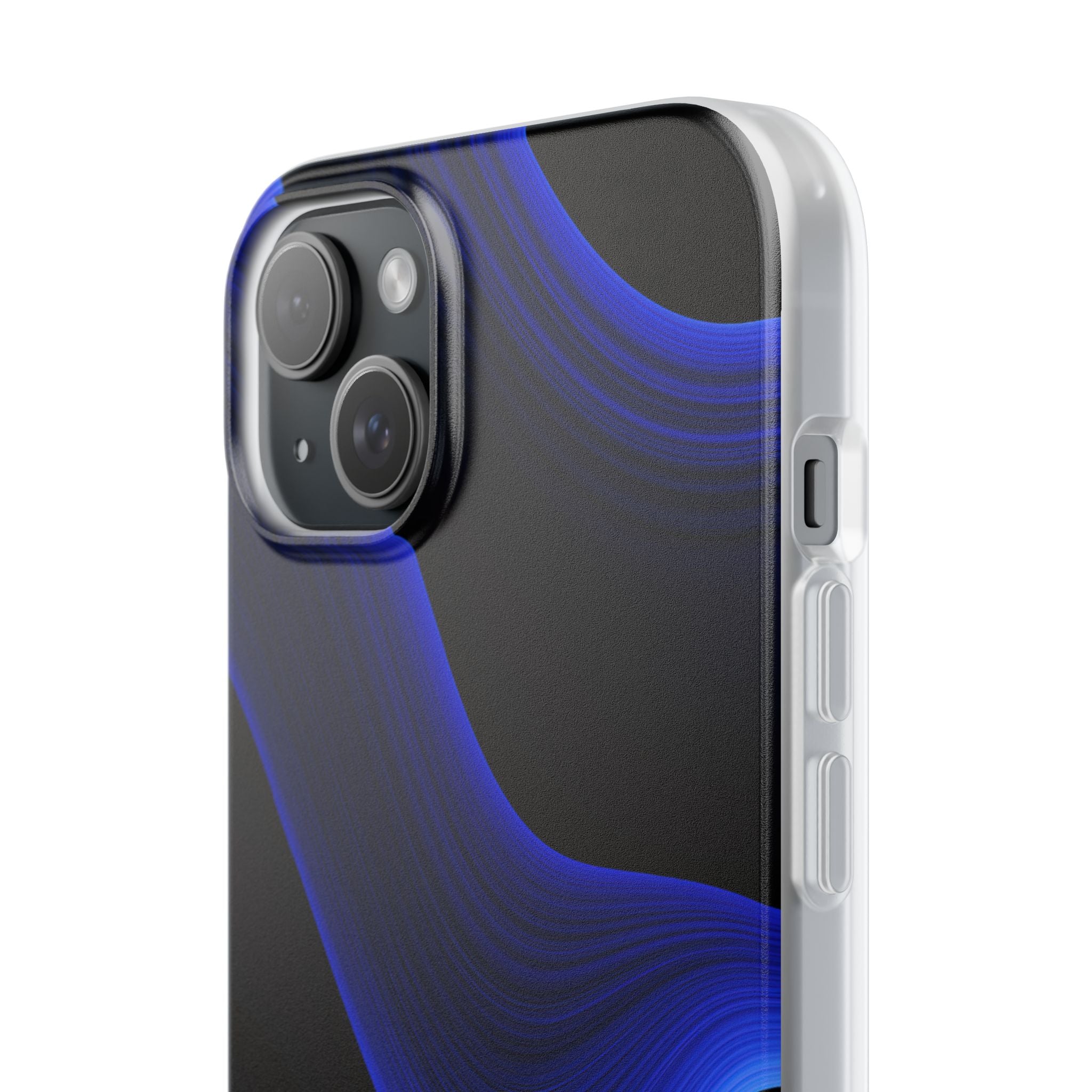 Blue Lite Phone Case for iPhone - Electric Cobalt Flow