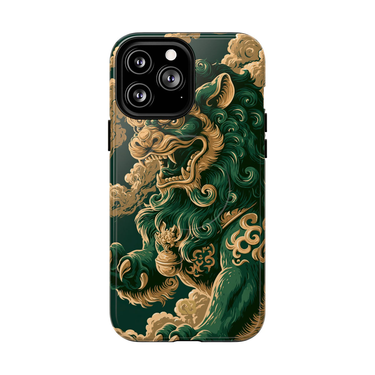 Imperial Guardian Lion · Tough 2.0 Magnetic Phone Case for iPhone · Green