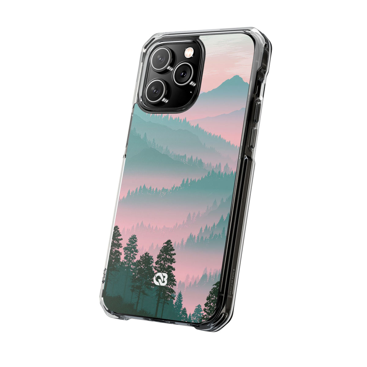 Alpine Horizon · Clear Impact Magnetic Phone Case for iPhone · Green