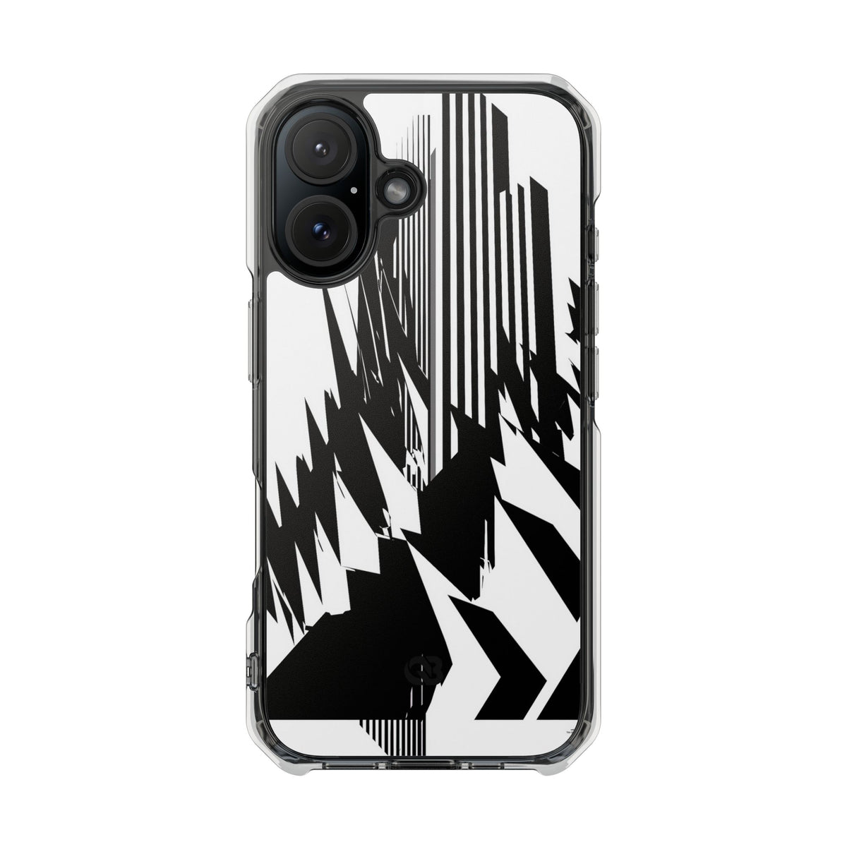 White Impact MagSafe Phone Case for iPhone - Shattered Vector Spire