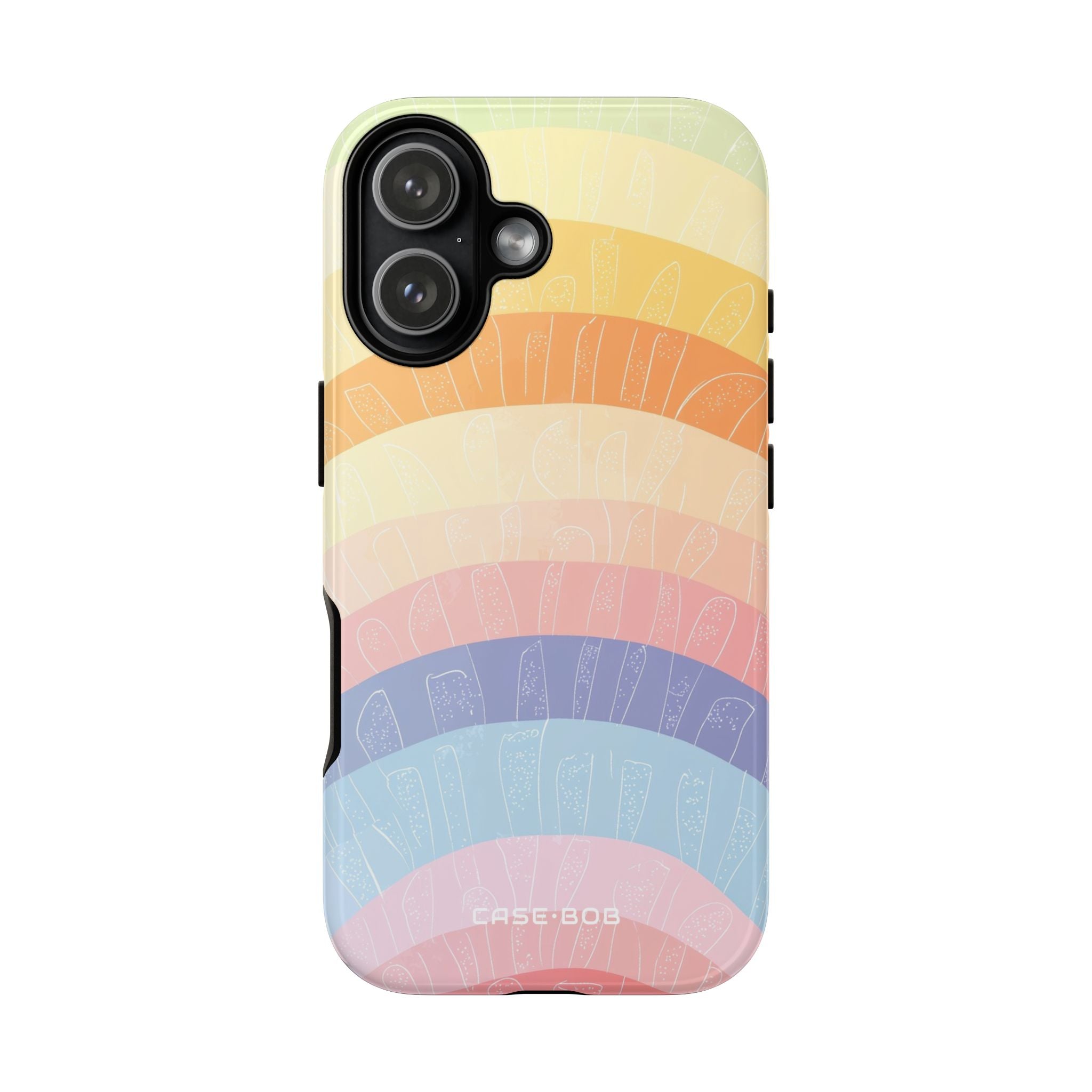 Pastel Rainbow Bands iPhone 17 Case - Tough - CASE•BOB