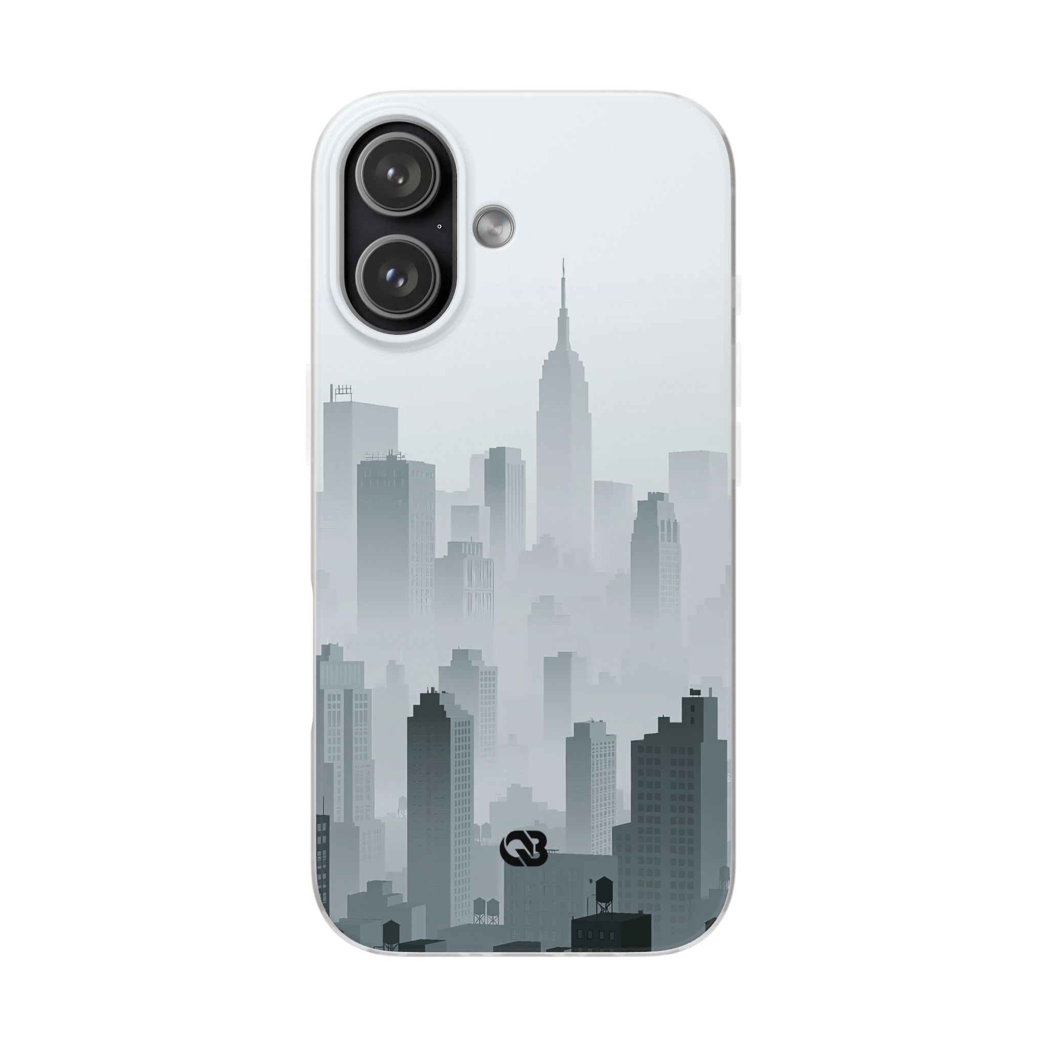Grey Lite Phone Case for iPhone - Steel Mist Skyline